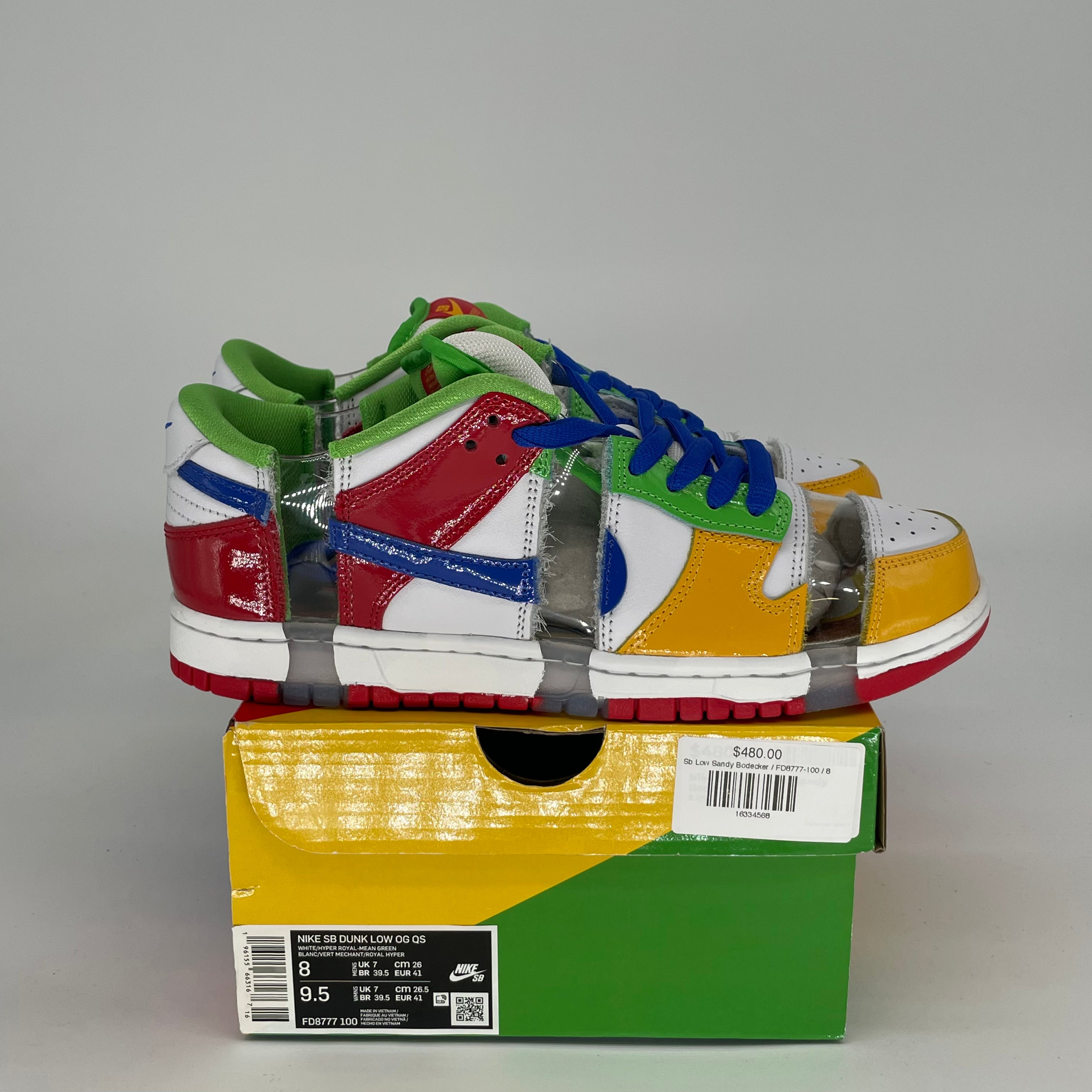 NIKE SB DUNK LOW SANDY BODECKER EBAY FD8777-100 SIZE 8/9.5W
