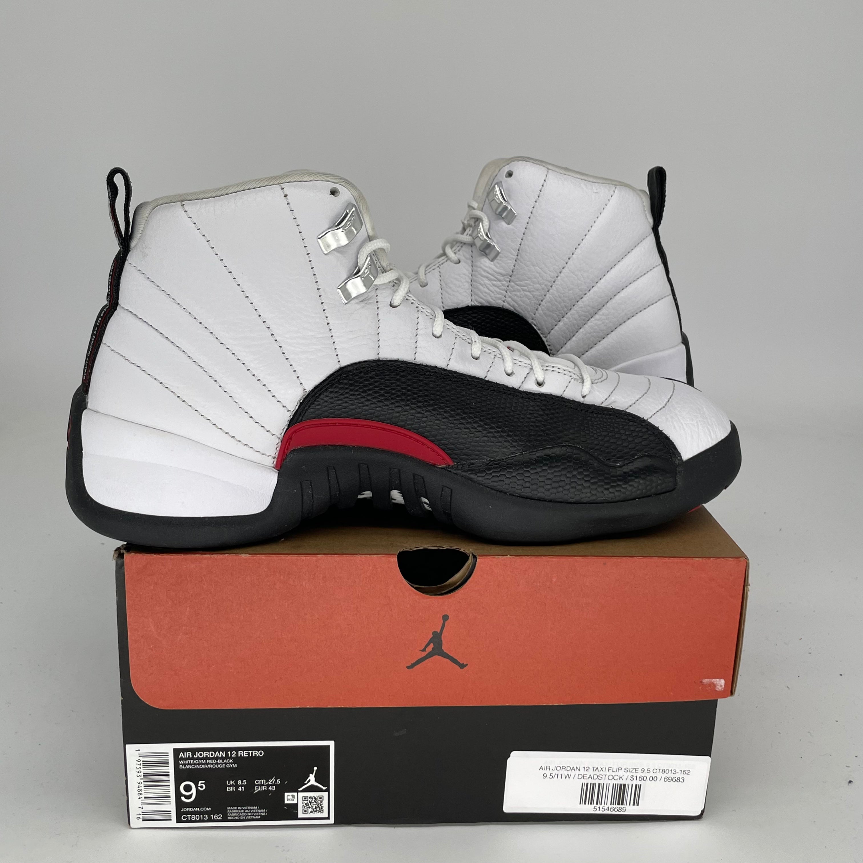 AIR JORDAN 12 TAXI FLIP SIZE 9.5 CT8013-162