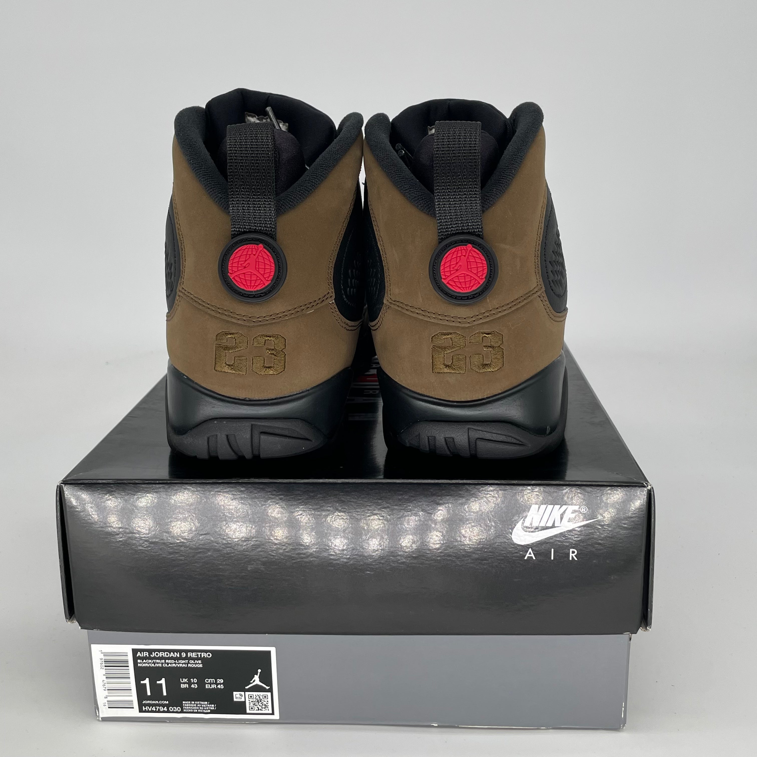 AIR JORDAN 9 OLIVE SIZE 11/12.5W HV4794-030