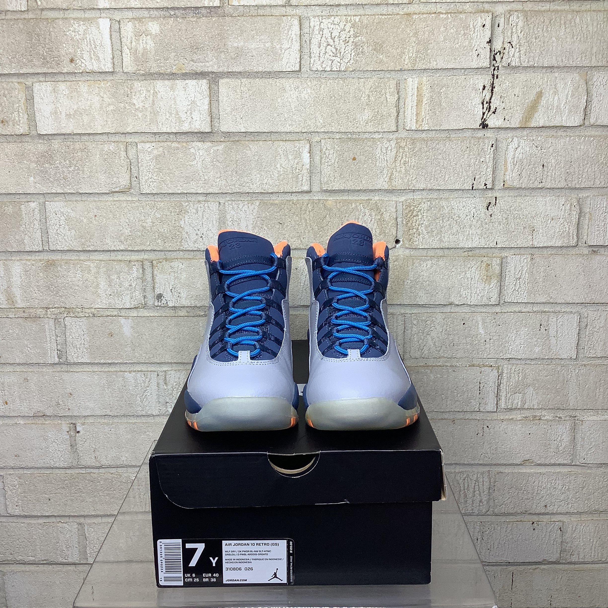 AIR JORDAN 10 BOBCATS SIZE 7Y 310806-026