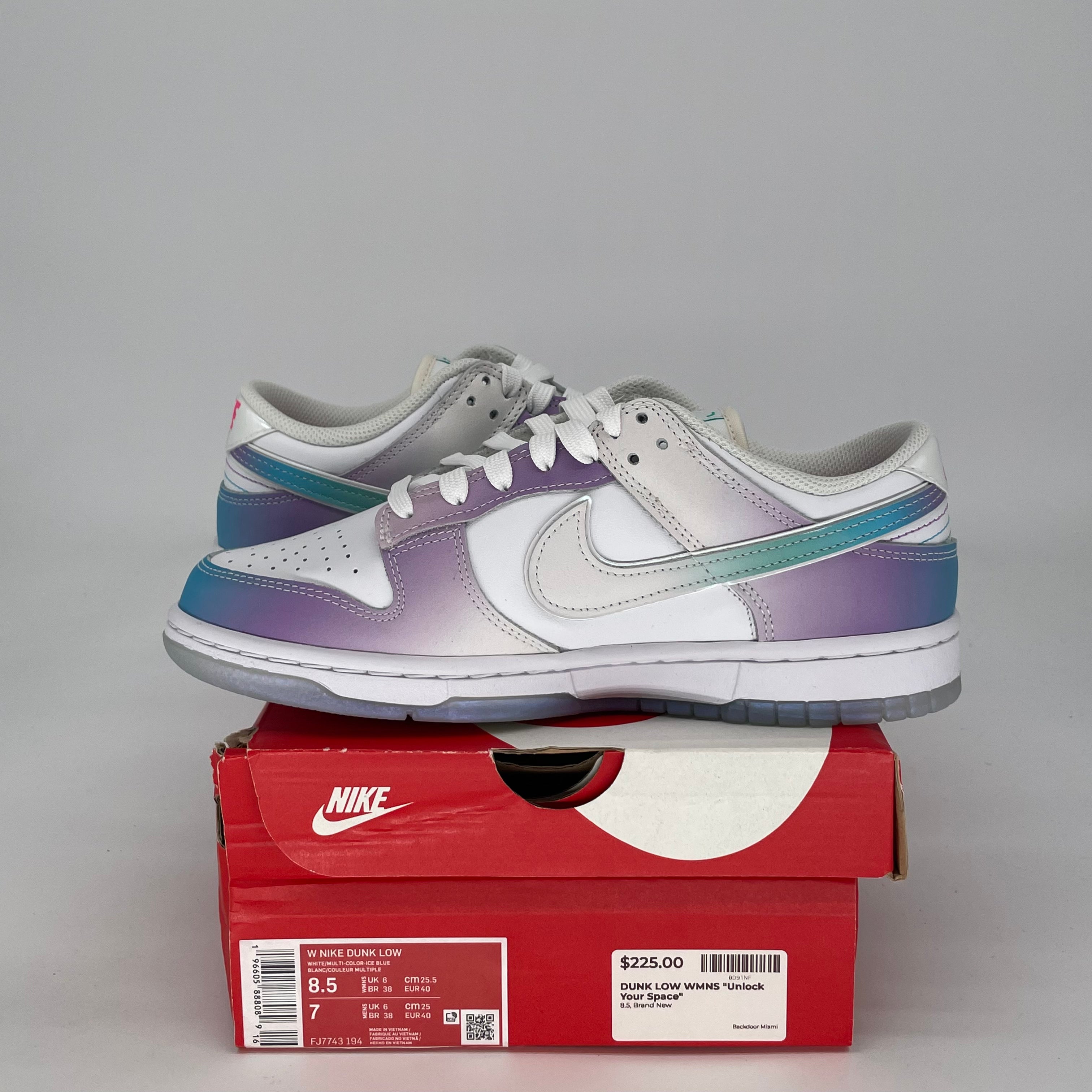 NIKE DUNK LOW UNLOCK YOUR SPACE W FJ7743-194 SIZE 7/8.5W