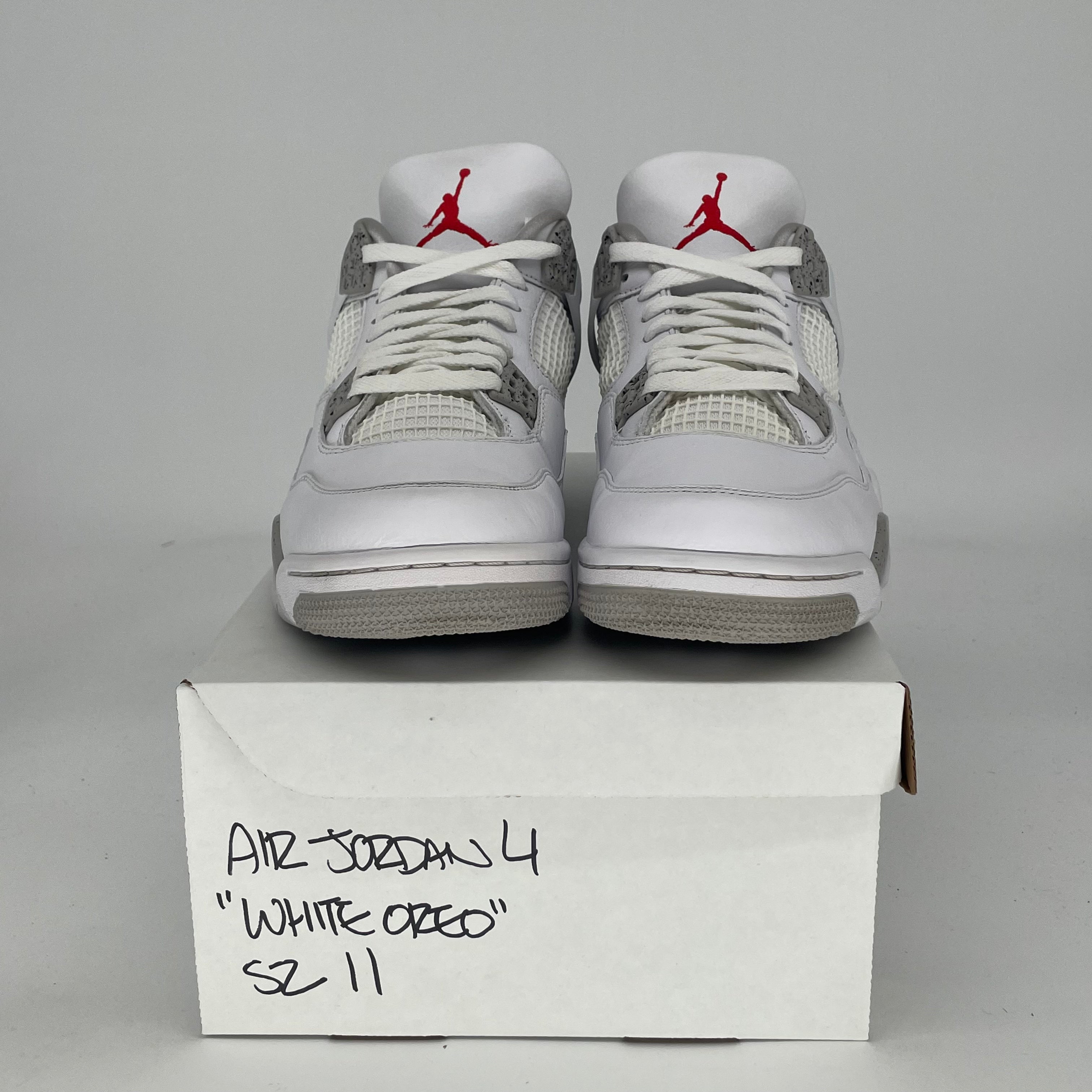 AIR JORDAN 4 WHITE OREO CT8527-100 SIZE 11/12.5W