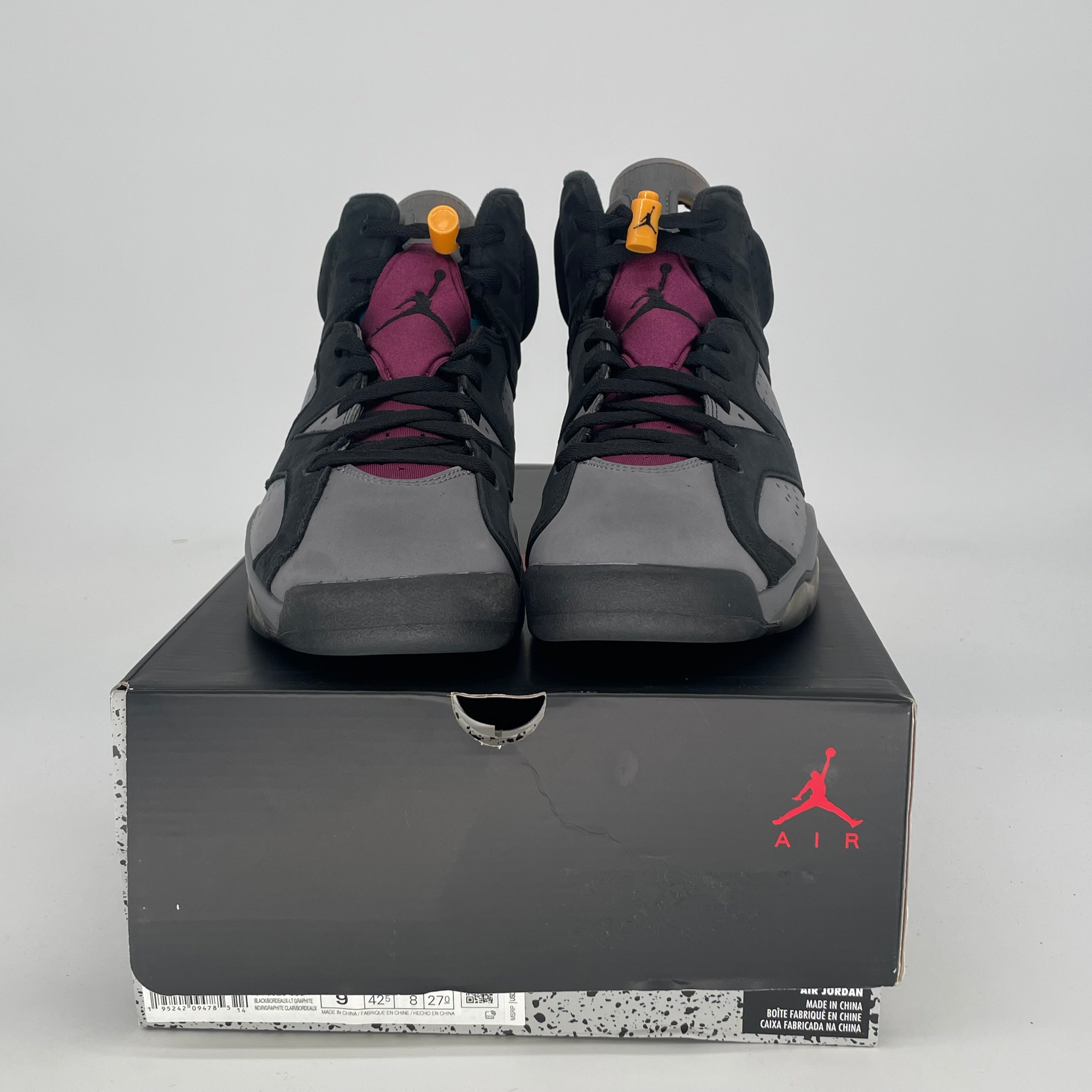 AIR JORDAN 6 BORDEAUX CT8529-063 SIZE 9/10.5W