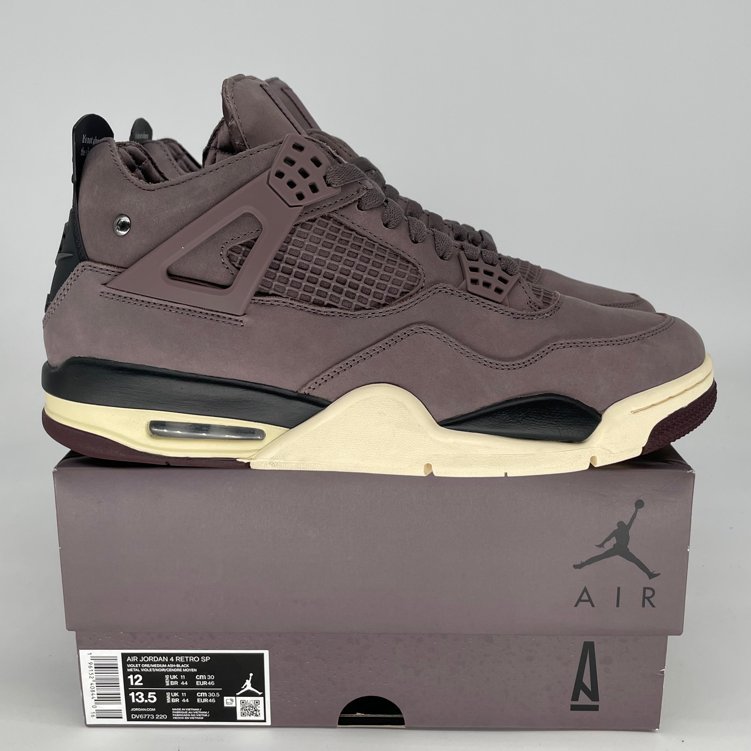 AIR JORDAN 4 A MA MANIERE VIOLET ORE DV6773-220 SIZE 12/13.5W