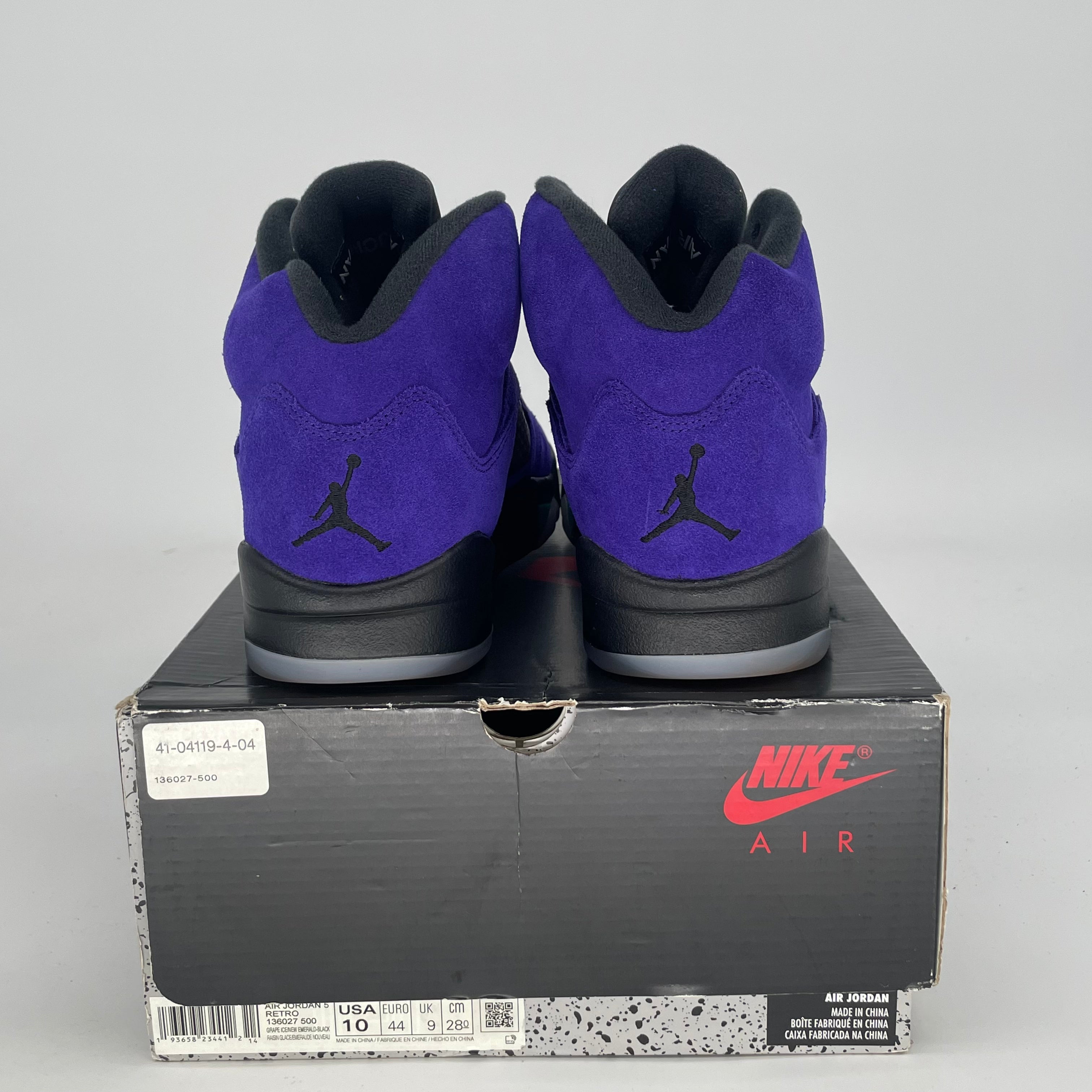 AIR JORDAN 5 ALTERNATE GRAPE 136027-500 SIZE 10/11.5W