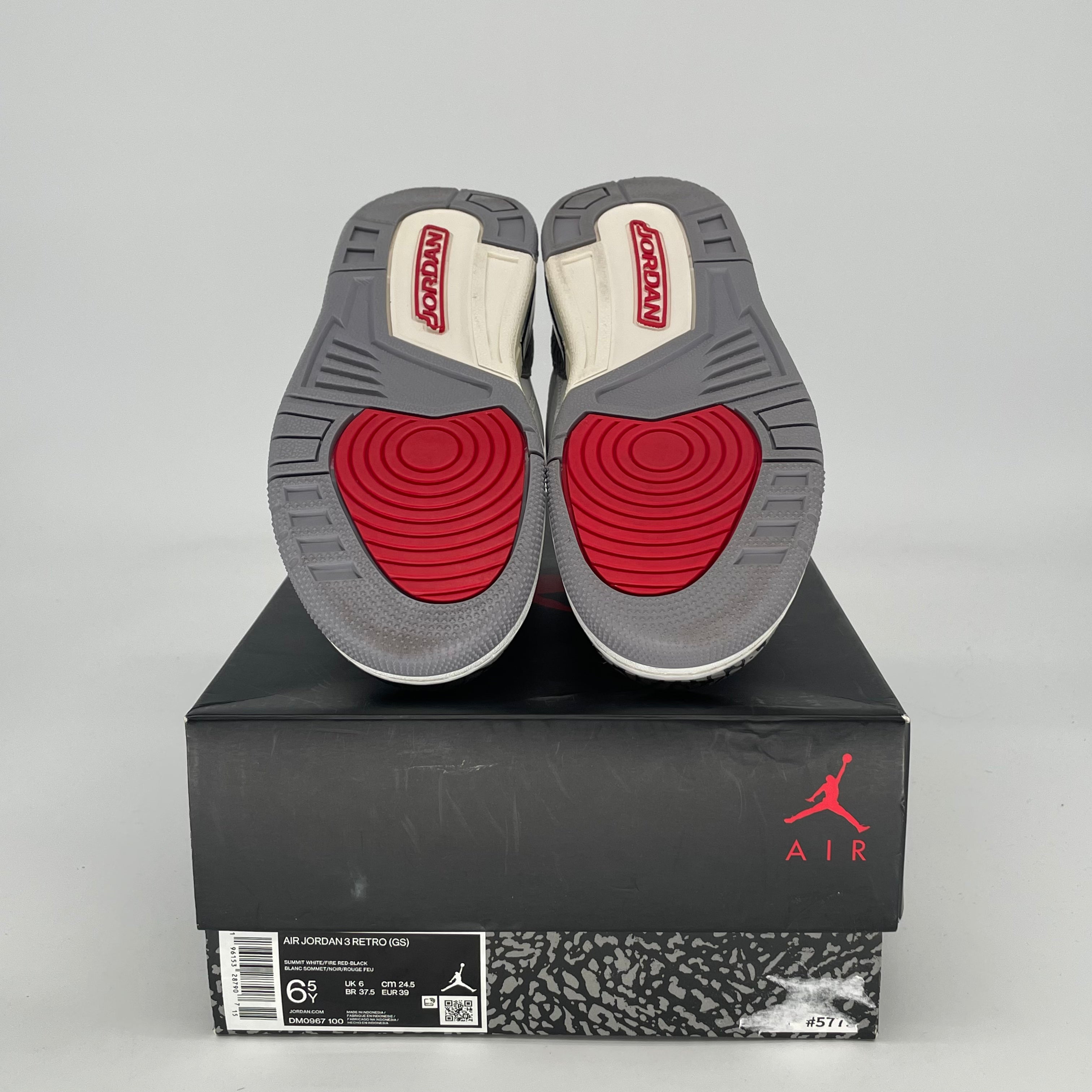 AIR JORDAN 3 WHITE CEMENT REIMAGINED DM0967-100 SIZE 6.5/8W