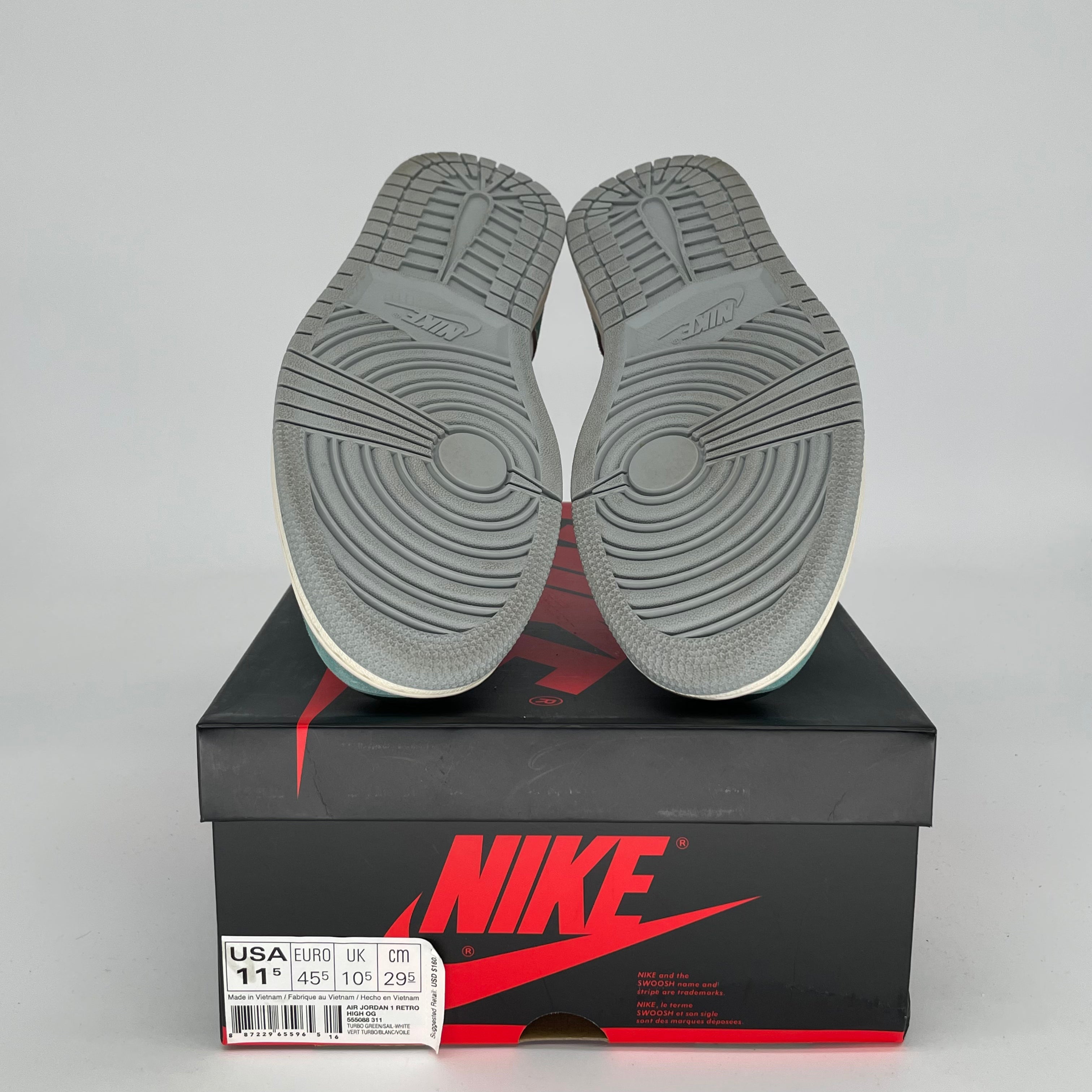 AIR JORDAN 1 TURBO GREEN SIZE 11.5 555088-311