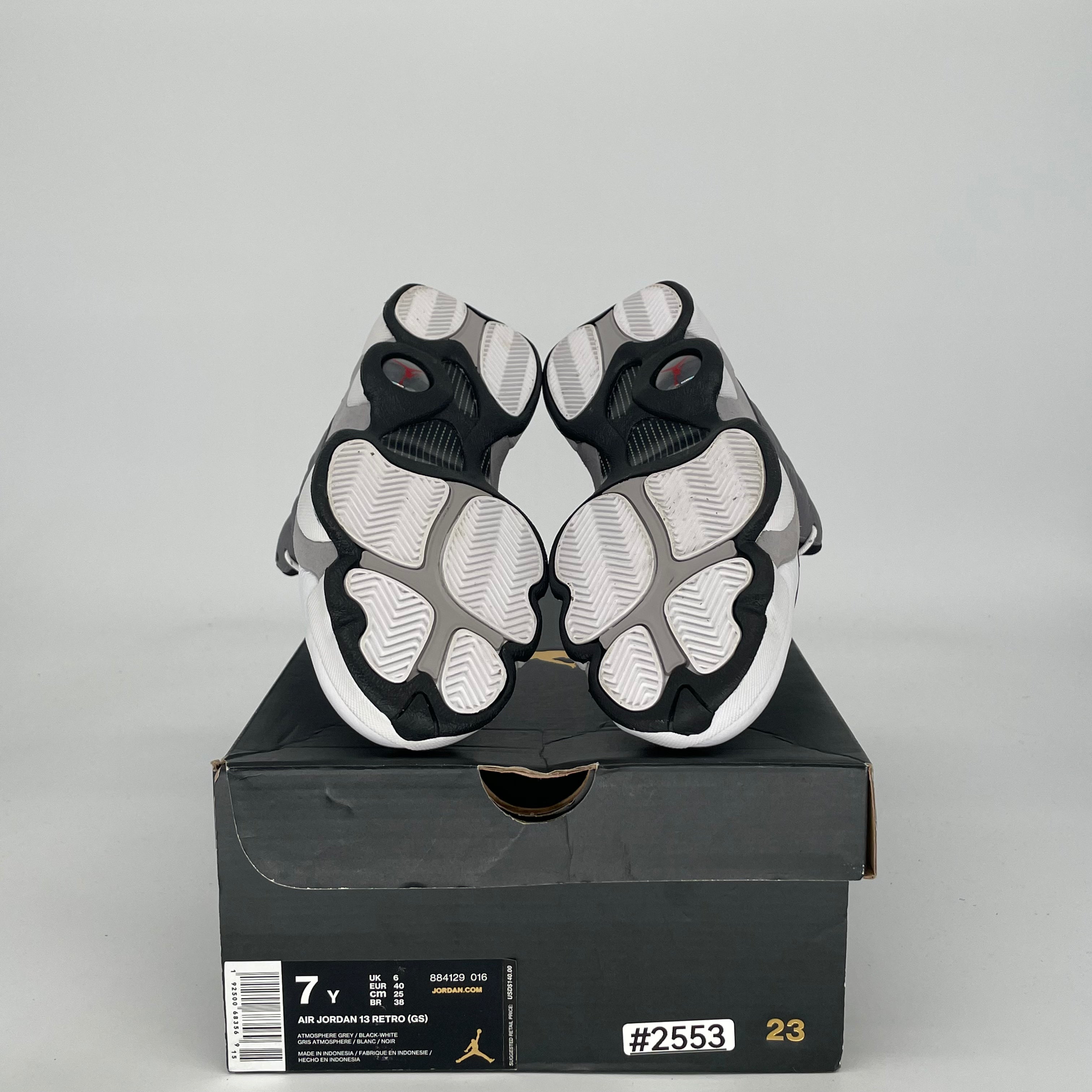 AIR JORDAN 13 ATMOSPHERE GREY 884129-016 SIZE 7/8.5W