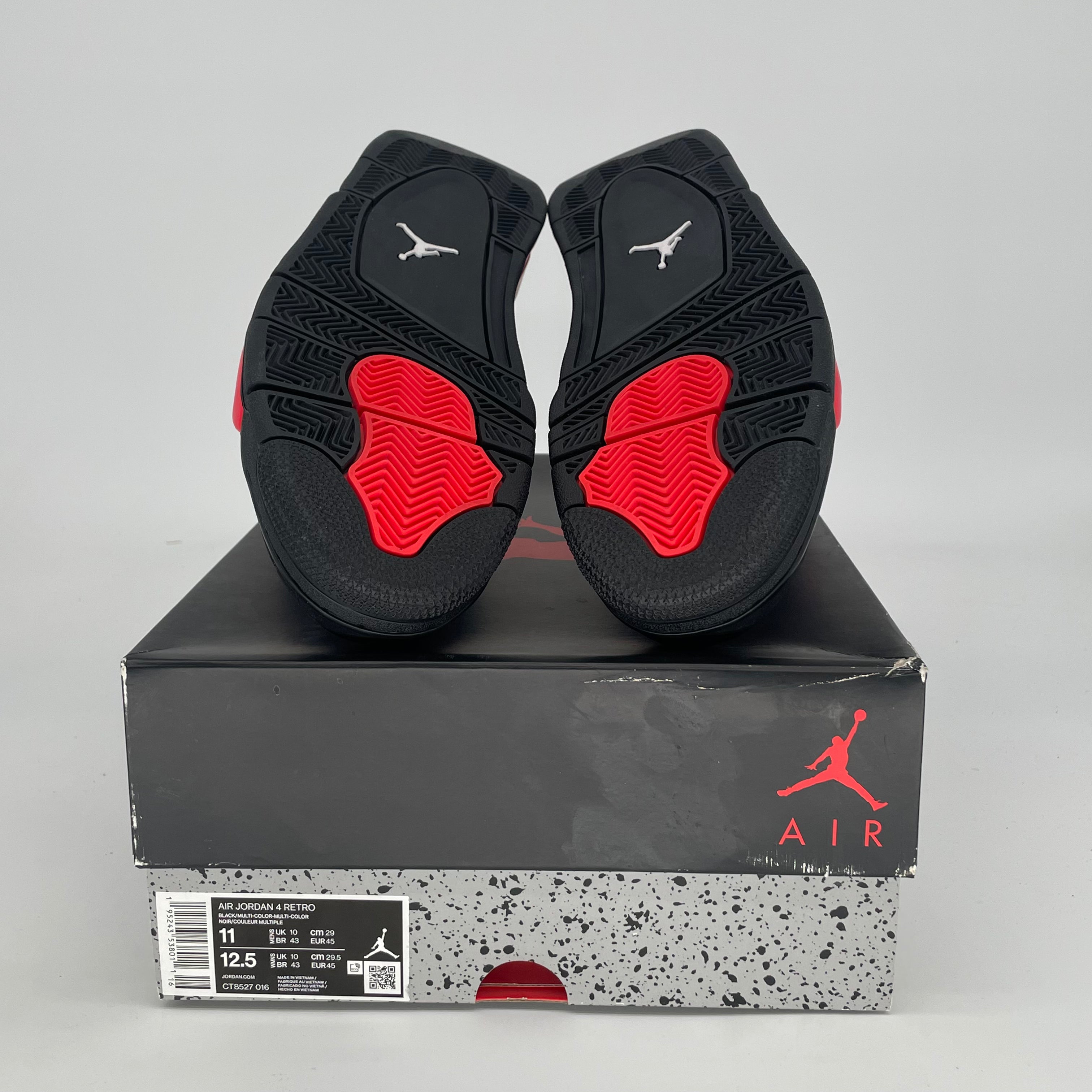AIR JORDAN 4 RED THUNDER CT8527-016 SIZE 11/12.5W