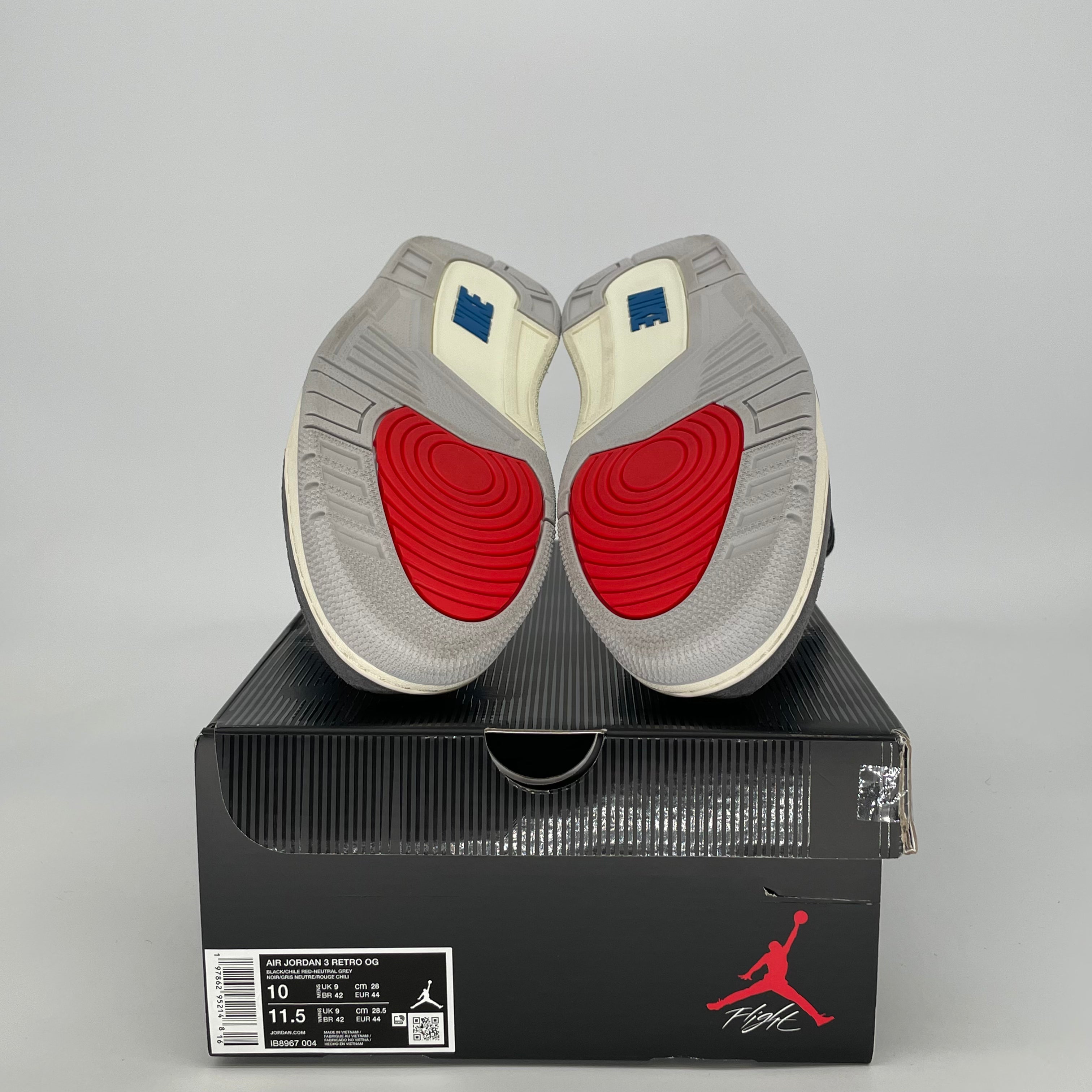 AIR JORDAN 3 RARE AIR IB8967-004 SIZE 10/11.5W