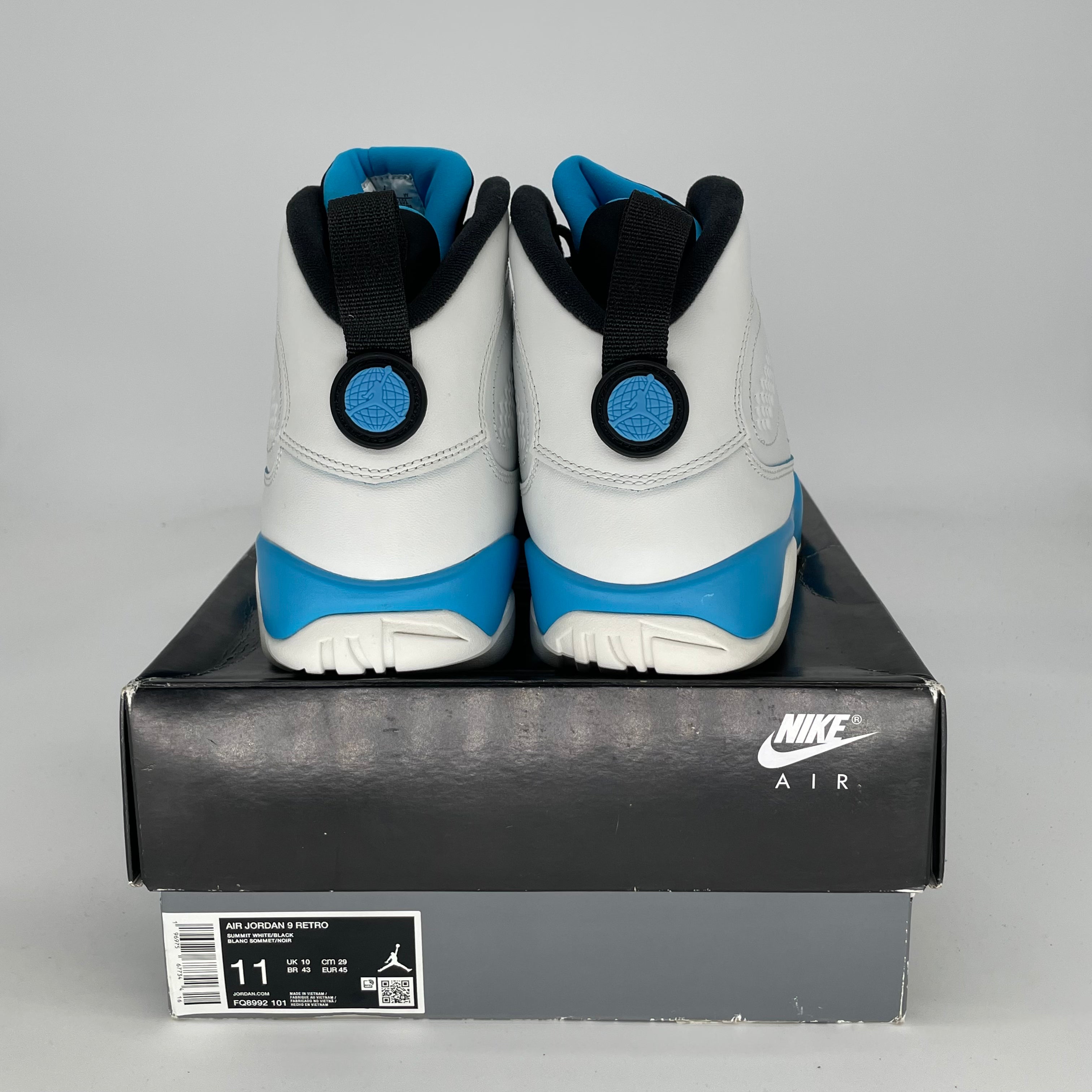AIR JORDAN 9 POWDER BLUE SIZE 11/12.5W FQ8992-101