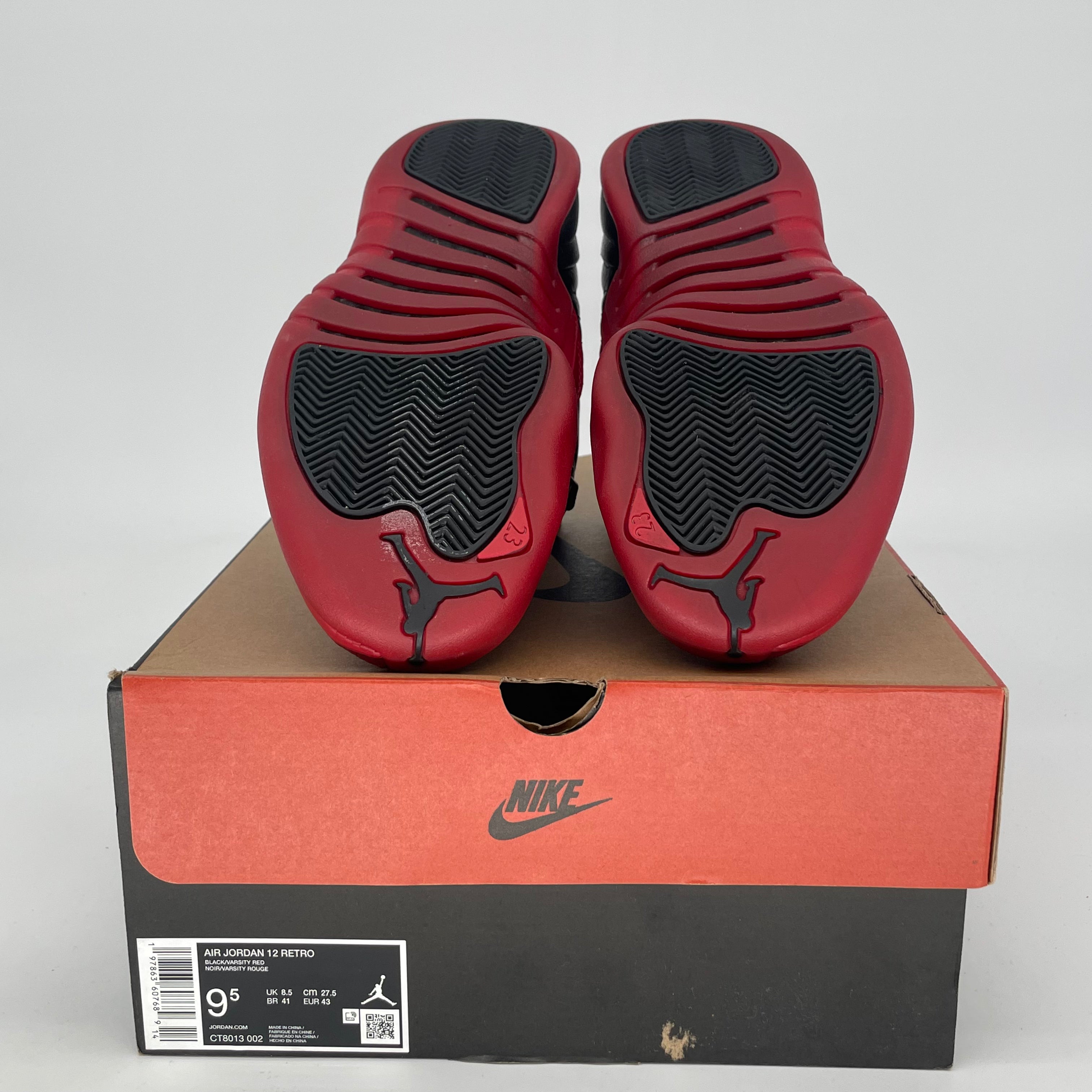 AIR JORDAN 12 FLU GAME CT8013-002 SIZE 9.5/11W