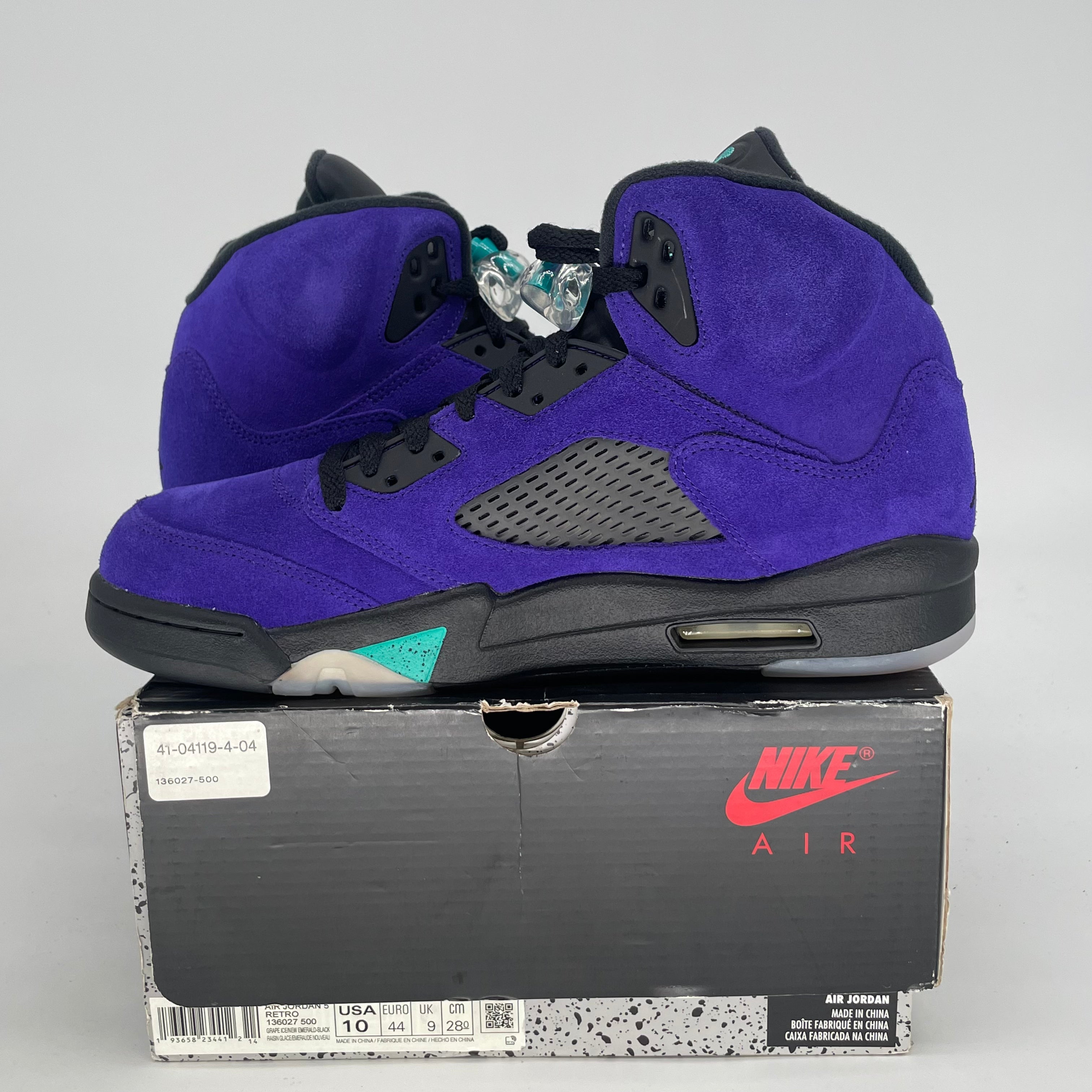 AIR JORDAN 5 ALTERNATE GRAPE 136027-500 SIZE 10/11.5W