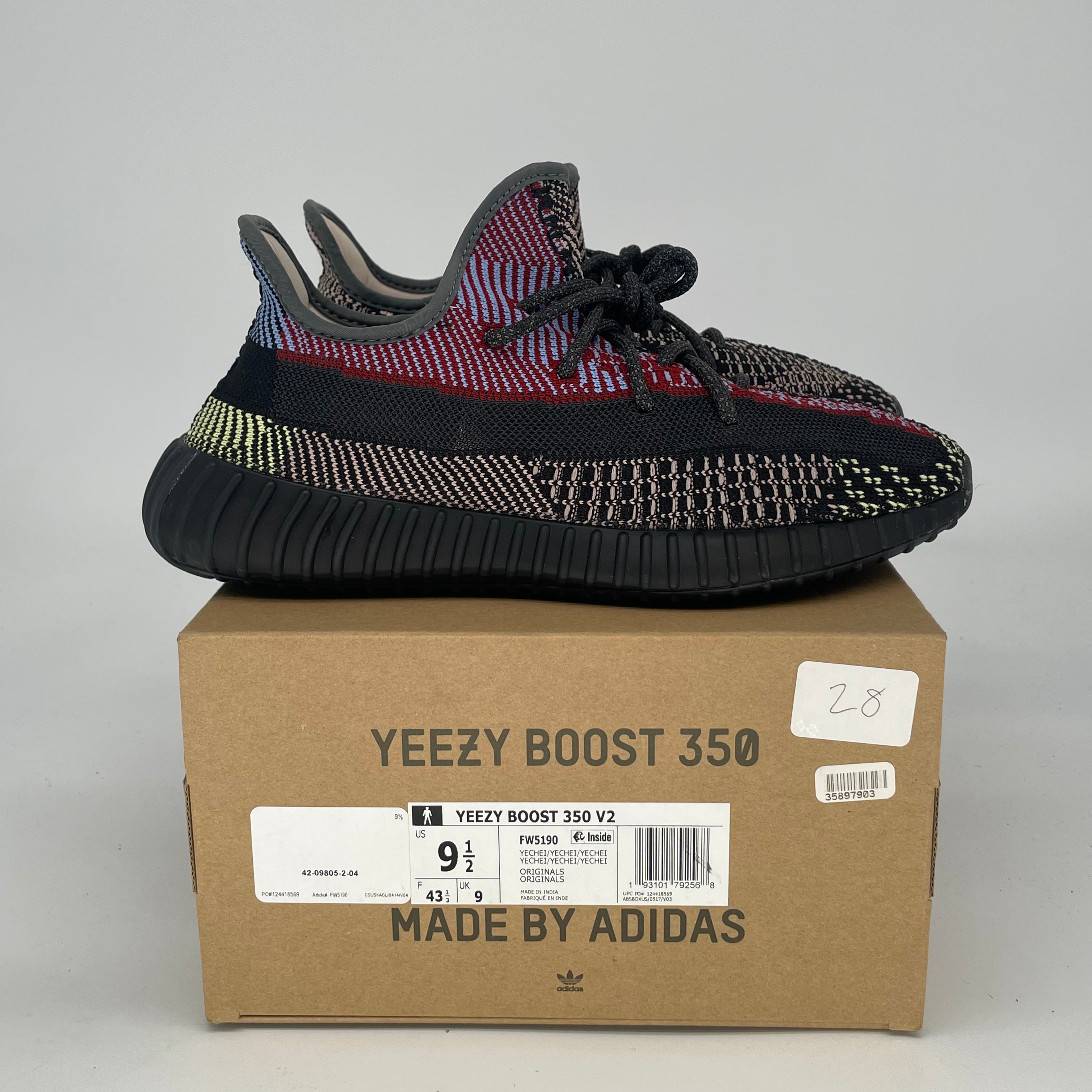 ADIDAS YEEZY 350 V2 YECHEIL FW5190 SIZE 9.5/11W