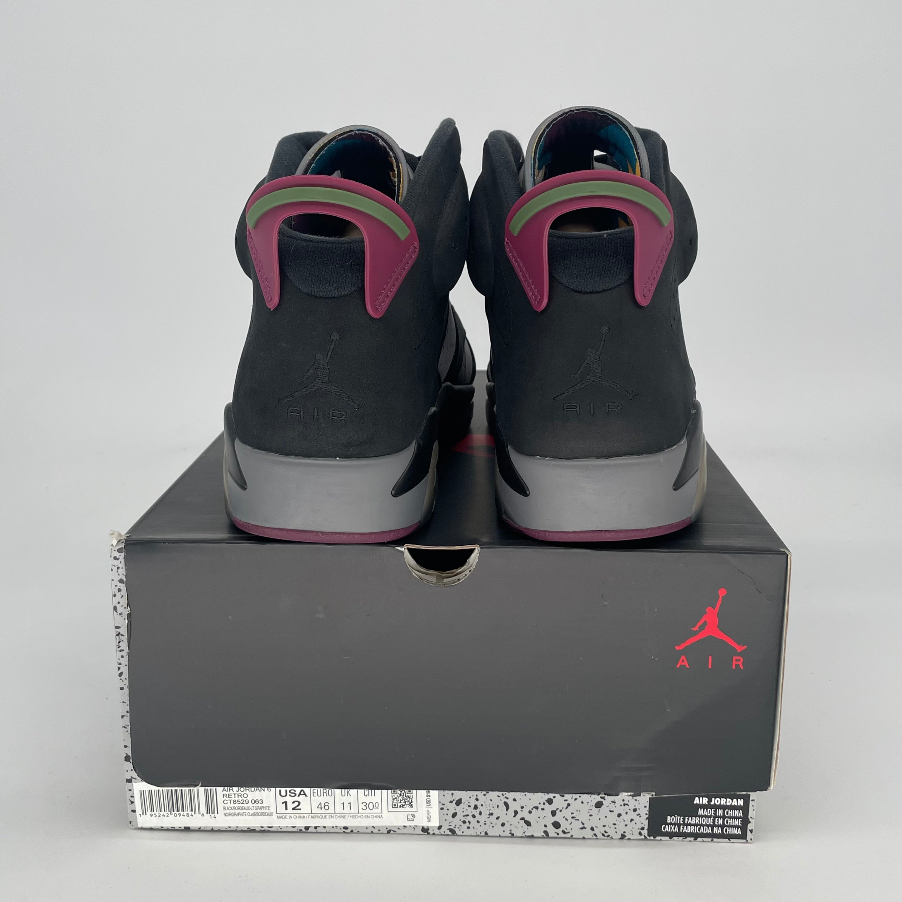 AIR JORDAN 6 BORDEAUX CT8529-063 SIZE 12/13.5W