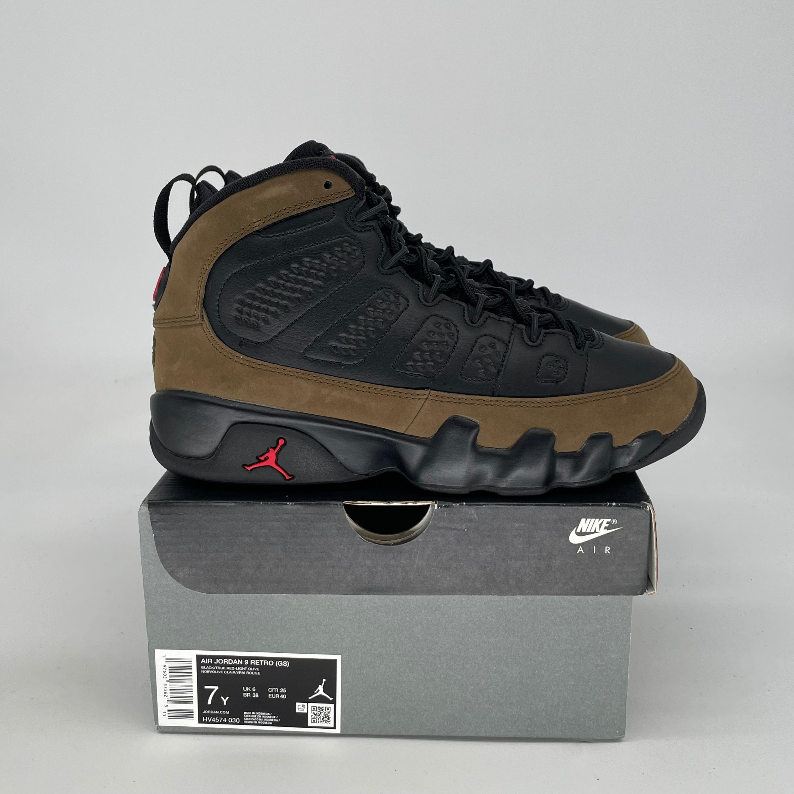 AIR JORDAN 9 OLIVE SIZE 7/8.5W HV4574-030
