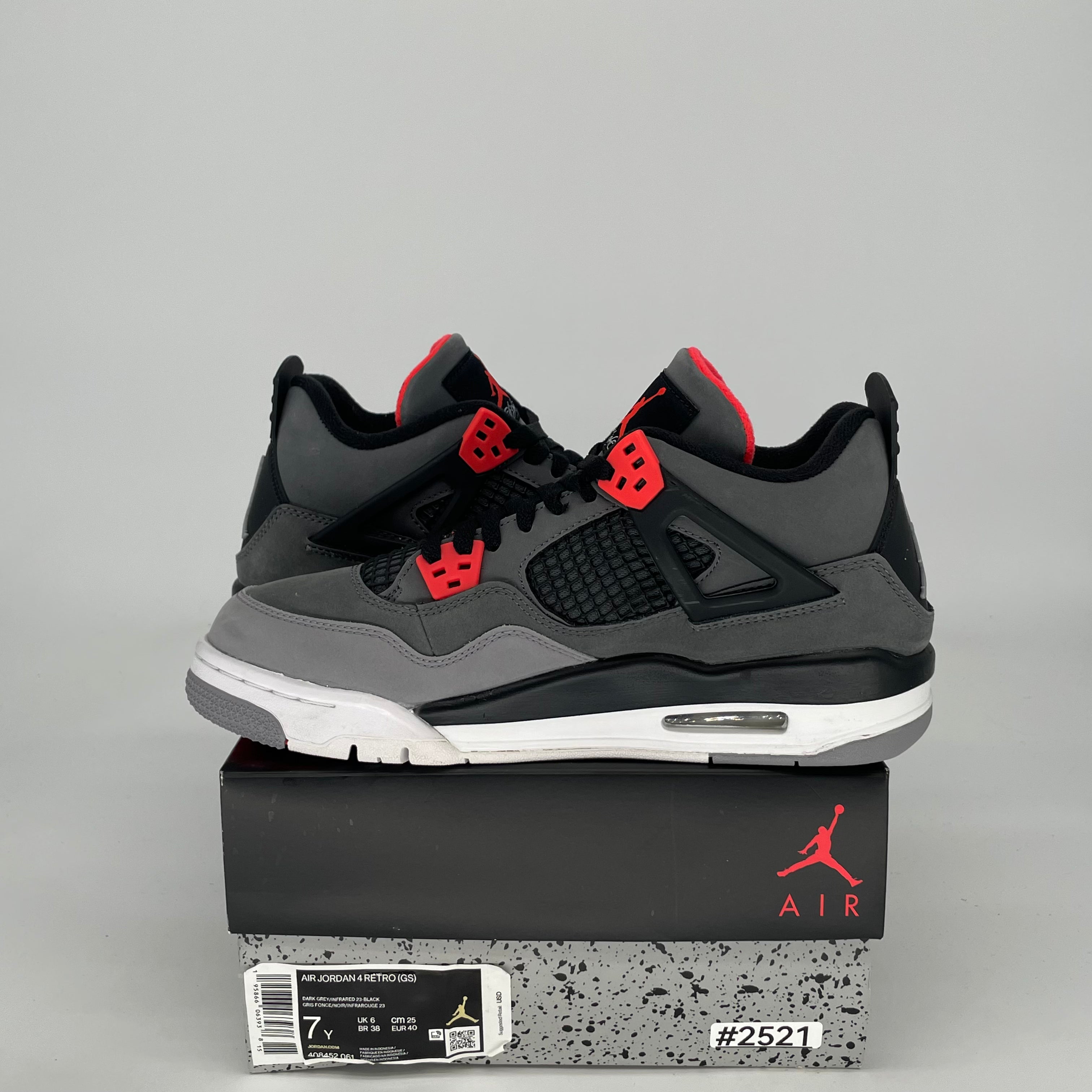 AIR JORDAN 4 INFRARED 408452-061 SIZE 7/8.5W