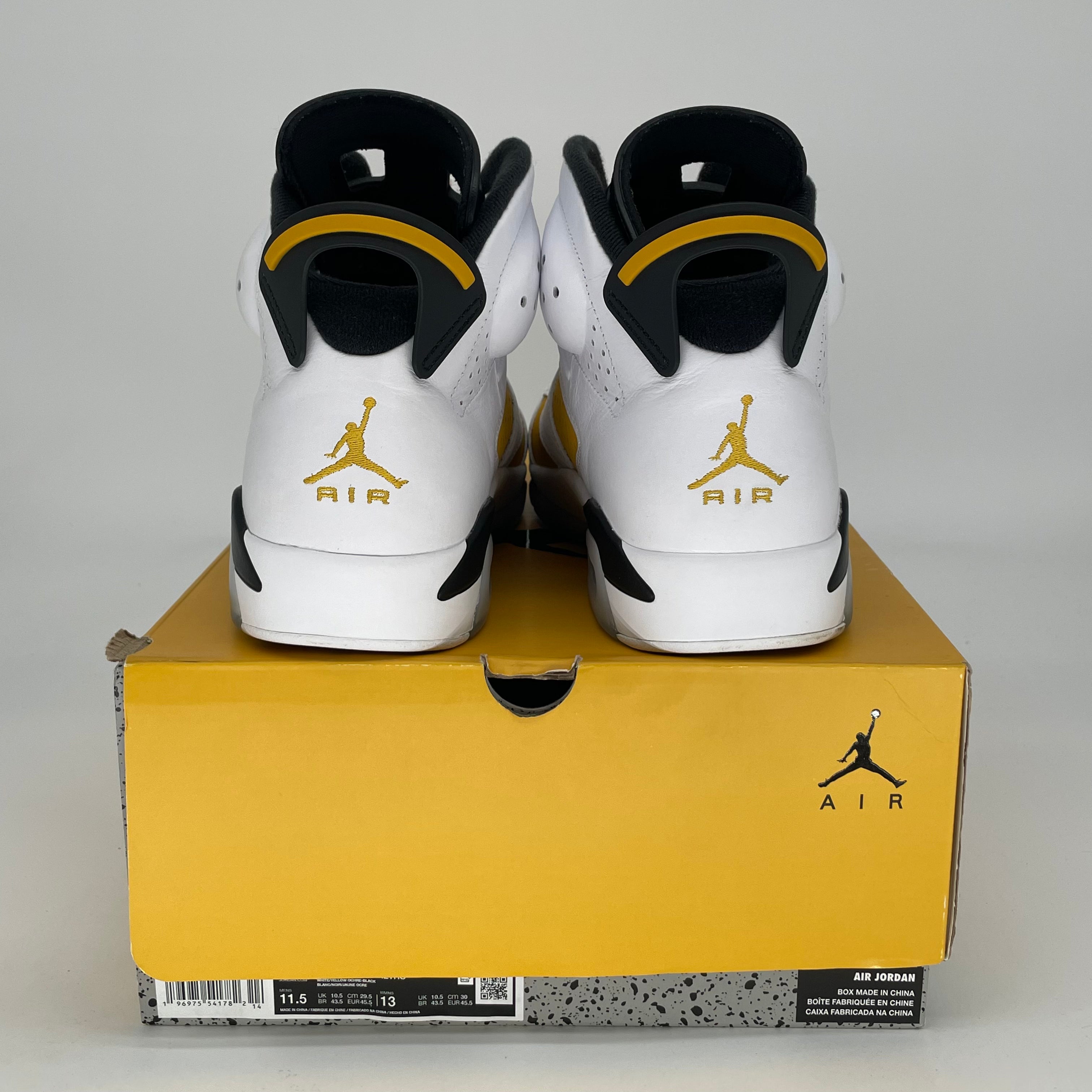AIR JORDAN 6 YELLOW OCHRE CT8529-170 SIZE 11.5/13W