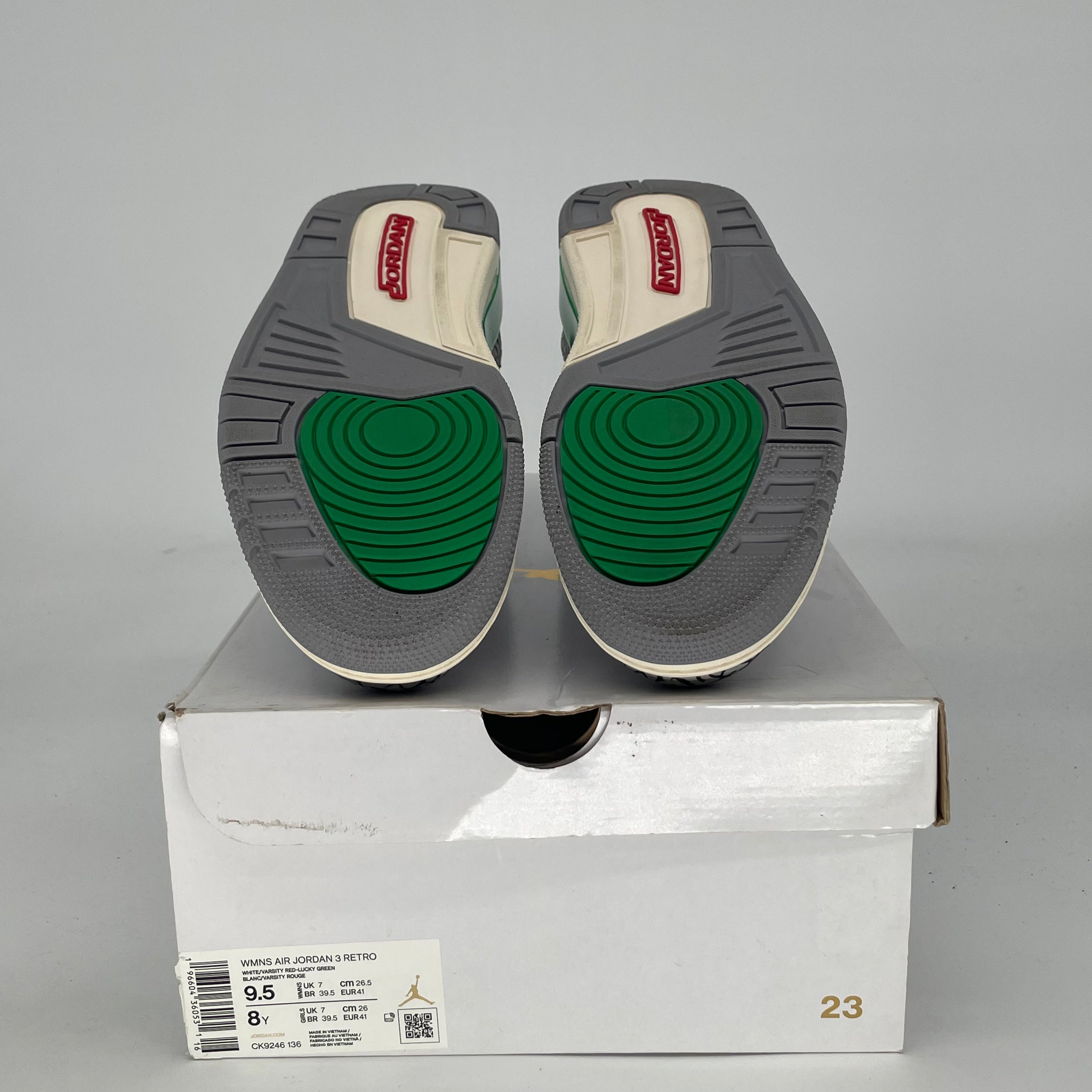 AIR JORDAN 3 LUCKY GREEN W CK9246-136 SIZE 8/9.5W