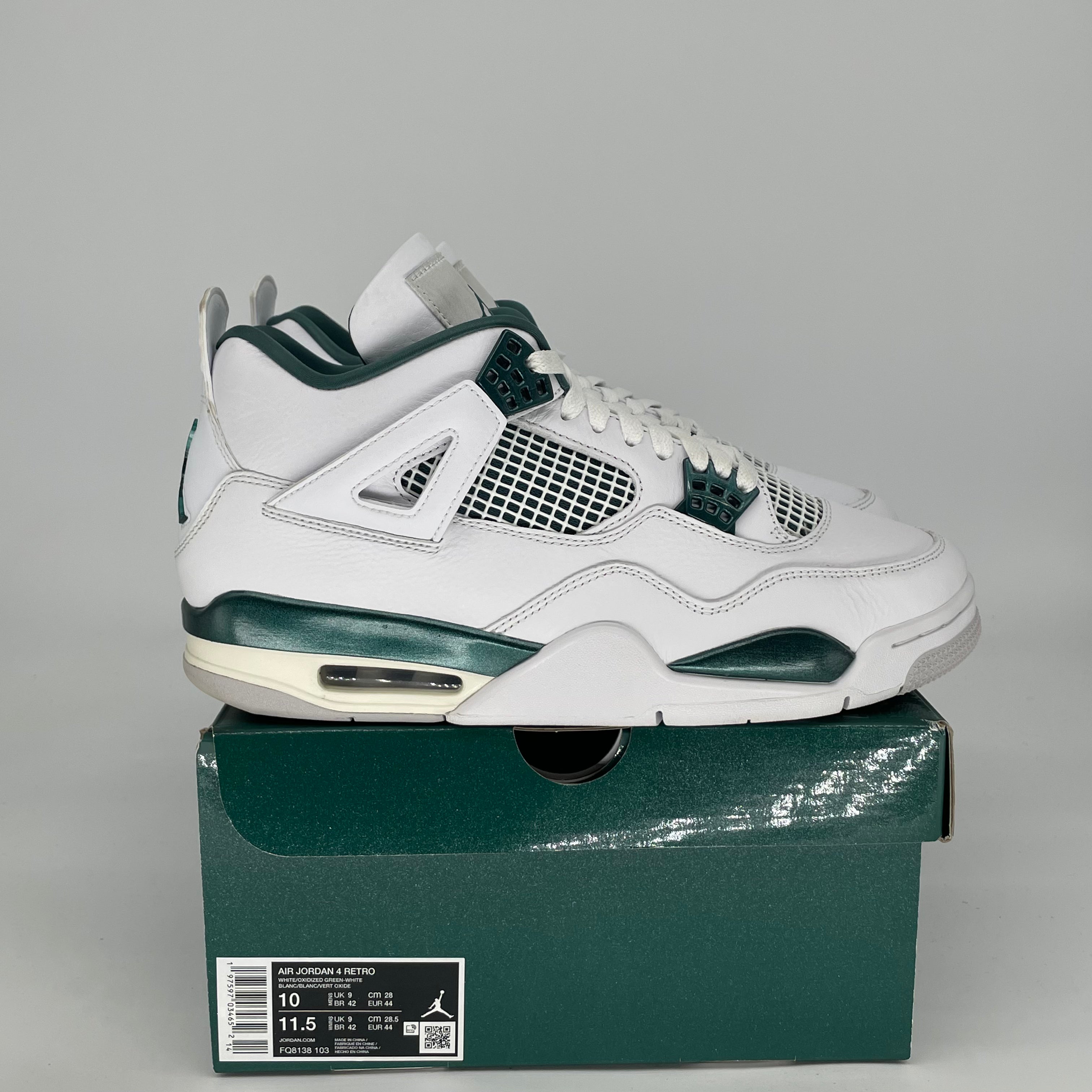 AIR JORDAN 4 OXIDIZED GREEN FQ8138-103 SIZE 10/11.5W