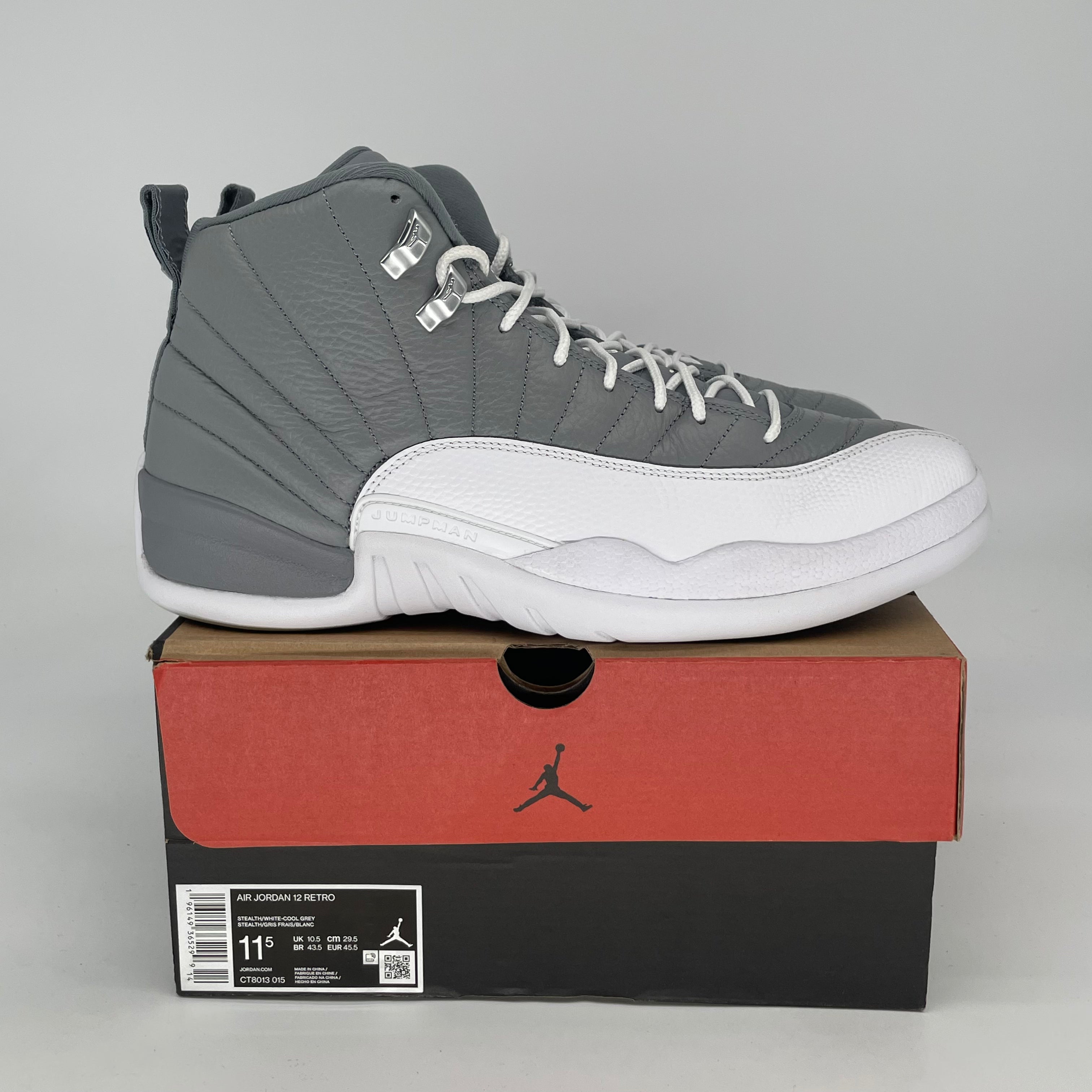 AIR JORDAN 12 STEALTH CT8013-015 SIZE 11.5/13W