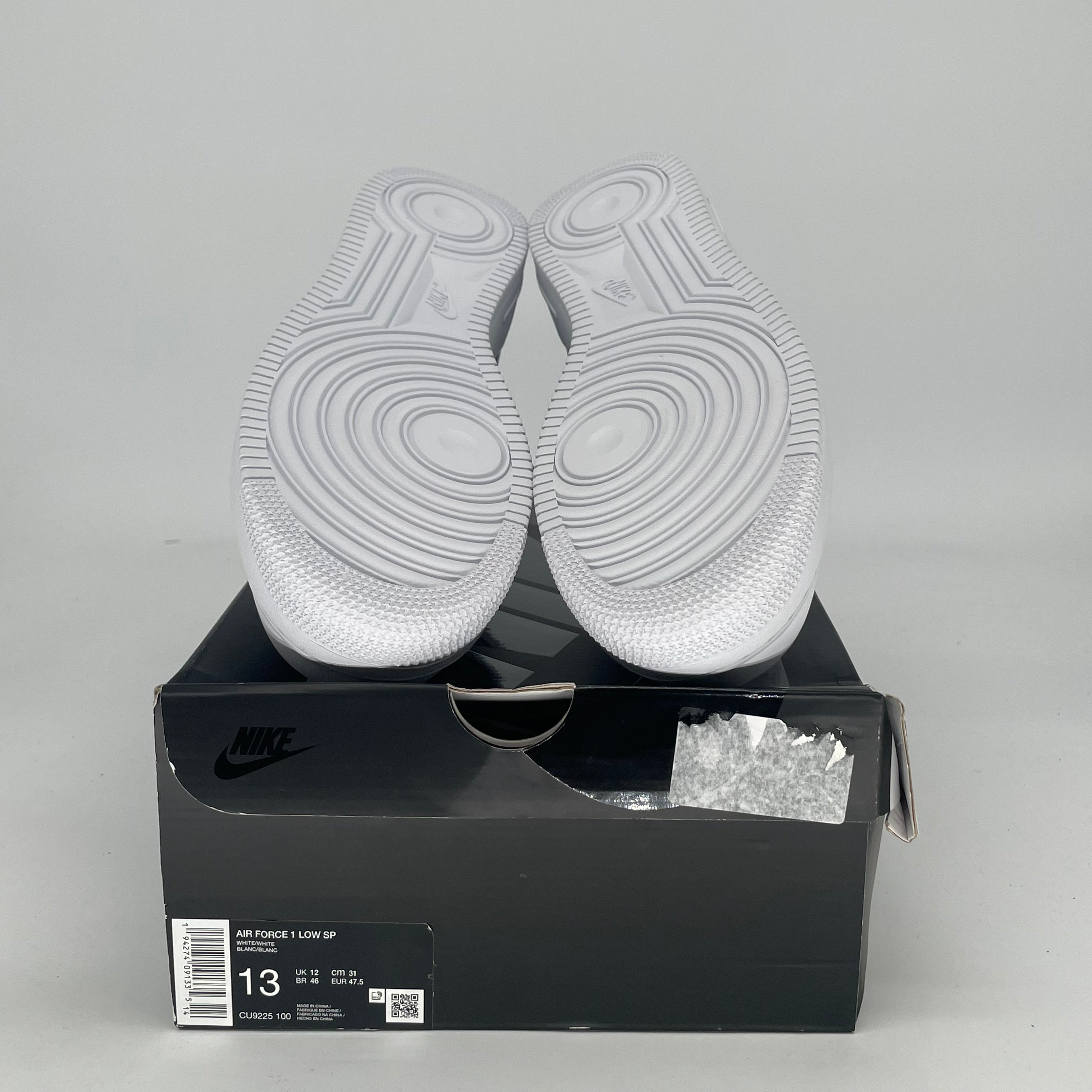 SUPREME X NIKE AIR FORCE 1 LOW WHITE CU9225-100 SIZE 13/14.5W