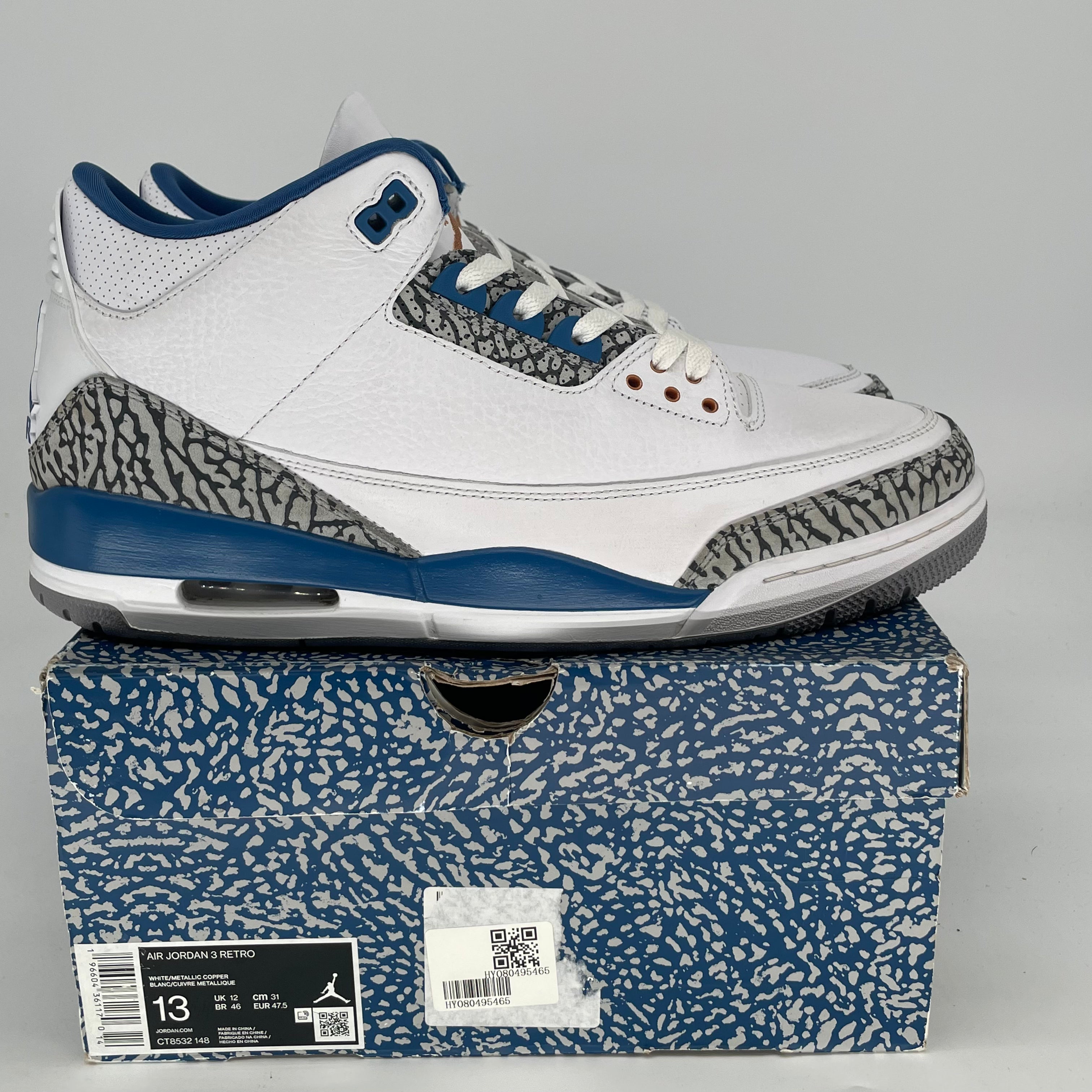 AIR JORDAN 3 WIZARDS SIZE 13/14.5W CT8532-148