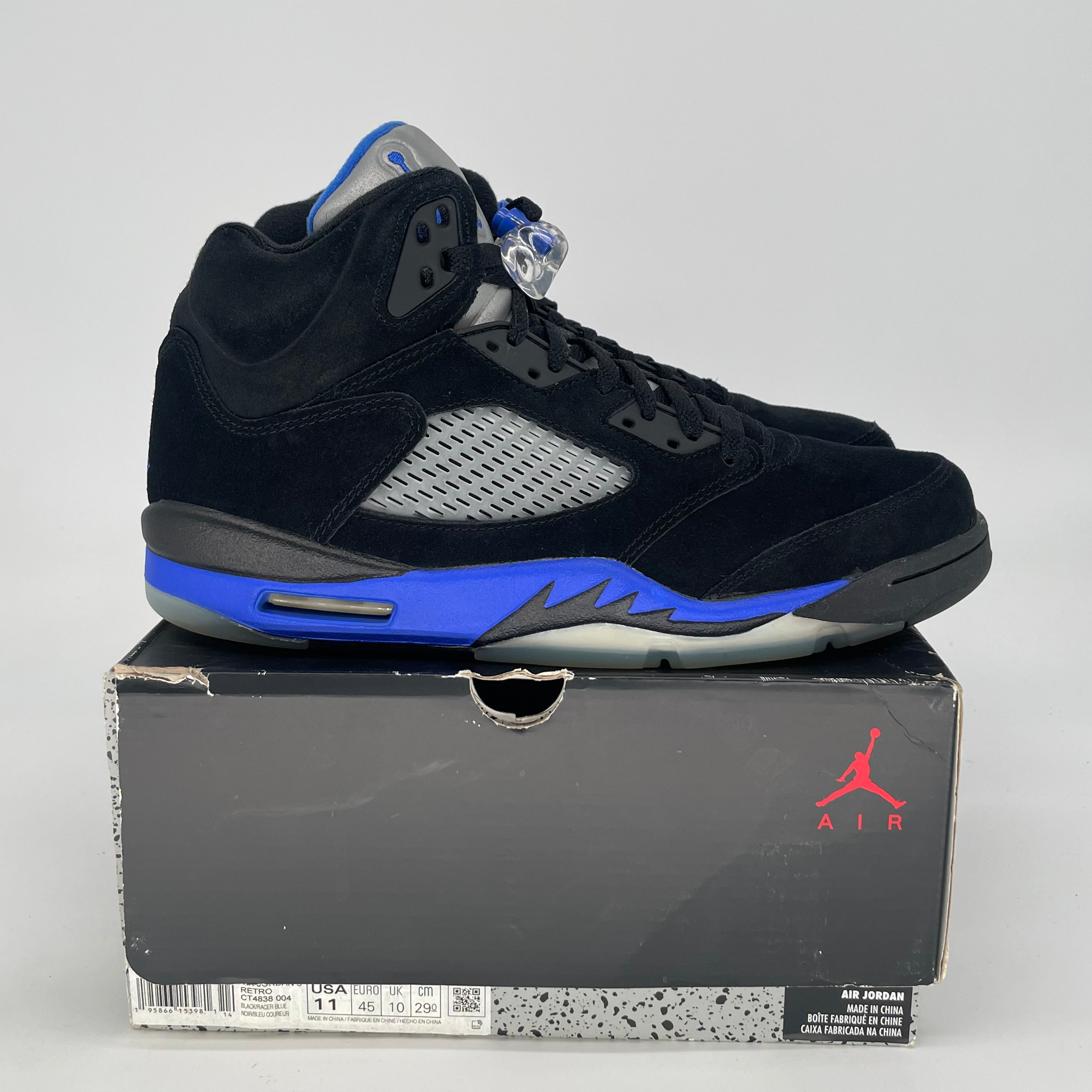AIR JORDAN 5 RACE BLUE CT4838-004 SIZE 11/12.5W