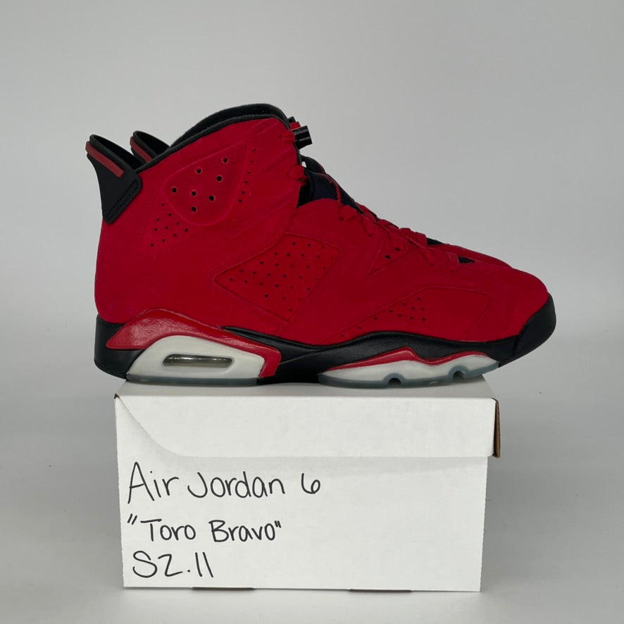 AIR JORDAN 6 TORO BRAVO CT8529-600 SIZE 11/12.5W