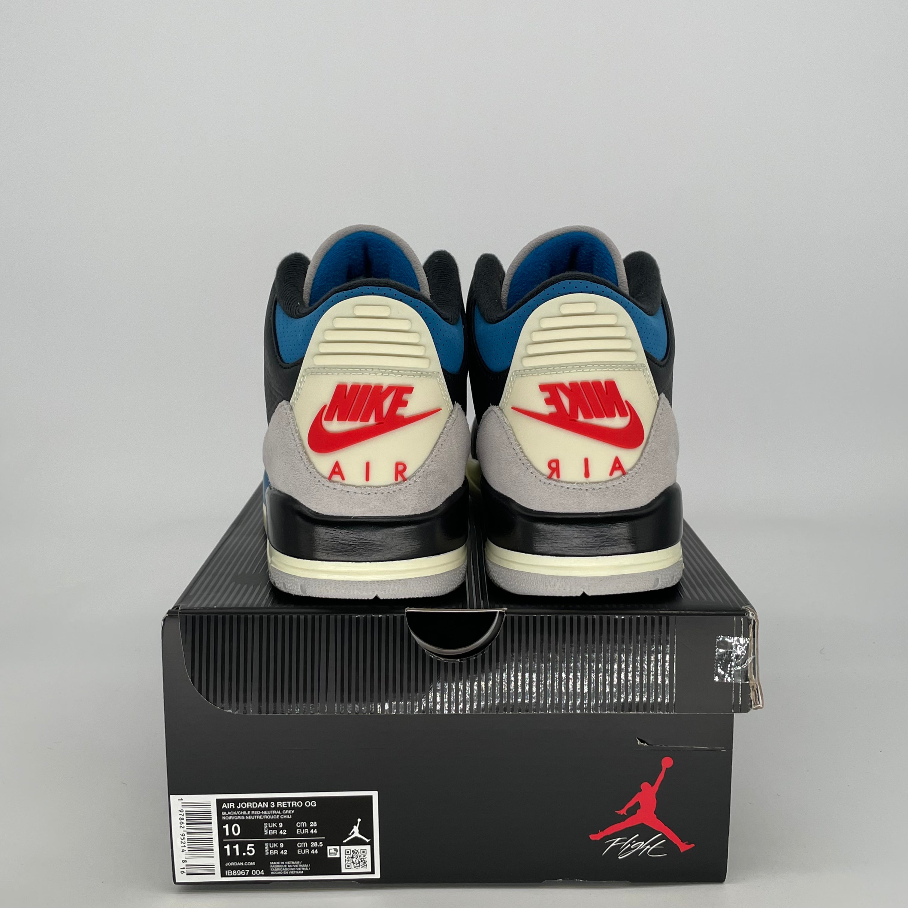 AIR JORDAN 3 RARE AIR IB8967-004 SIZE 10/11.5W