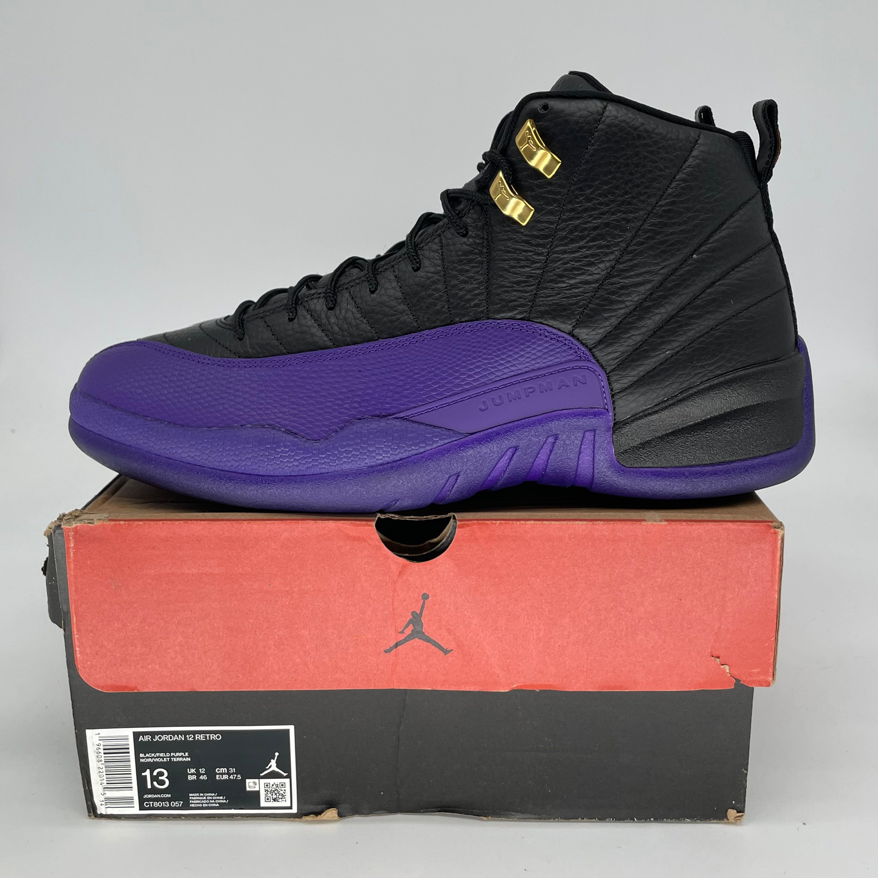 AIR JORDAN 12 FIELD PURPLE SIZE 13 CT8013-057