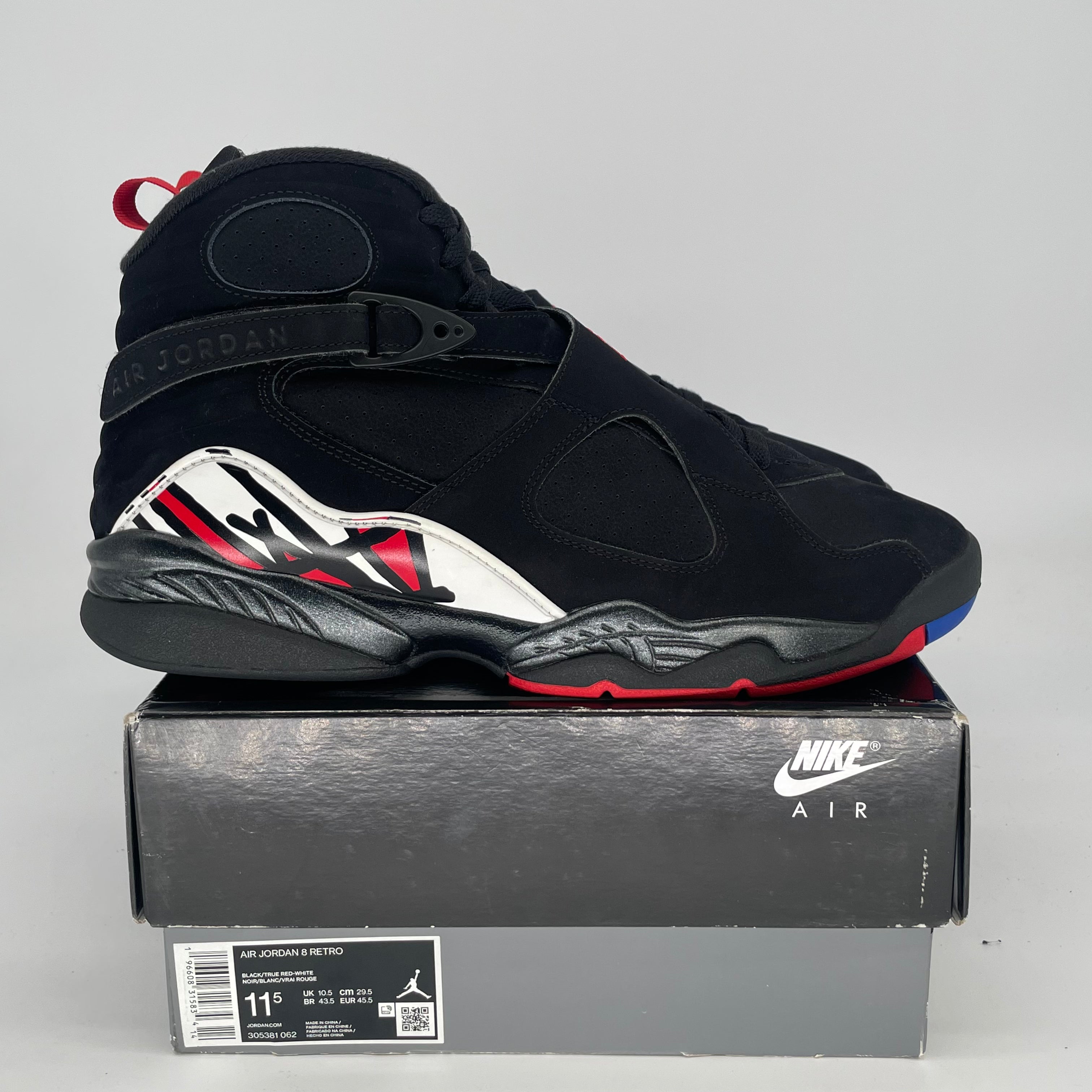 AIR JORDAN 8 PLAYOFFS 305381-062 SIZE 11.5/13W