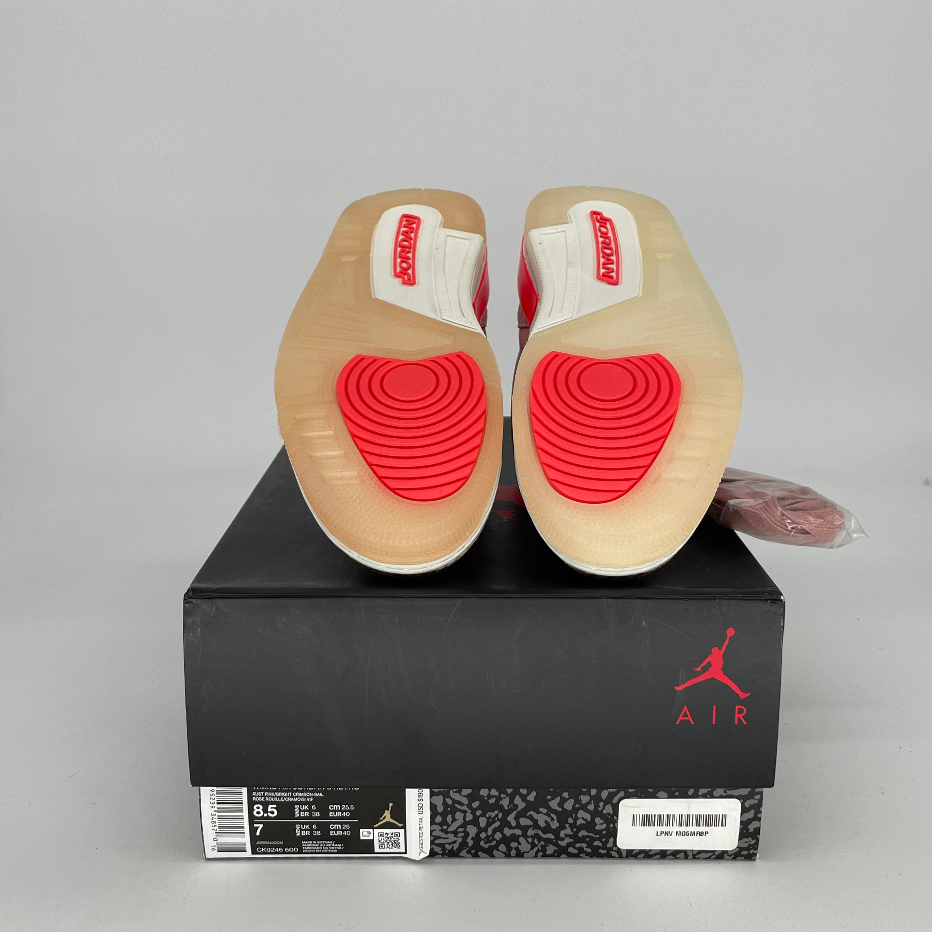 AIR JORDAN 3 RUST PINK W SIZE 7/8.5W CK9246-600
