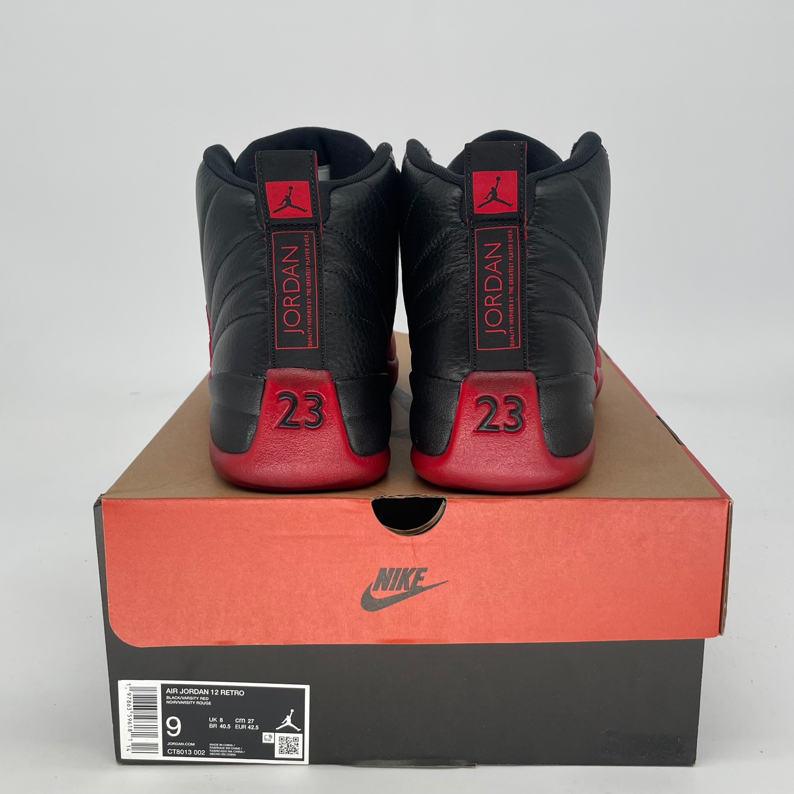 AIR JORDAN 12 FLU GAME CT8013-002 SIZE 9/10.5W