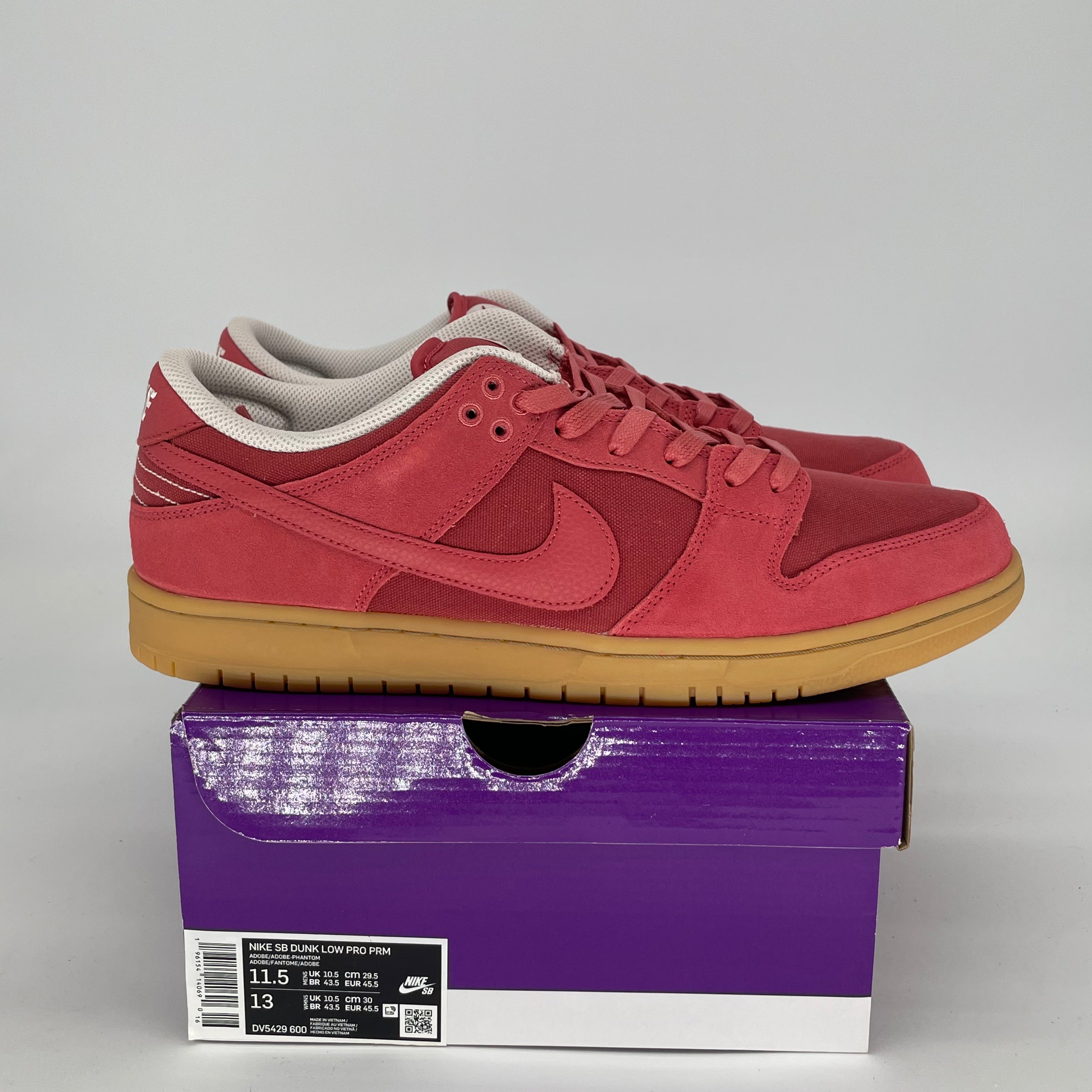 NIKE SB DUNK LOW ADOBE DV5429-600 SIZE 11.5/13W