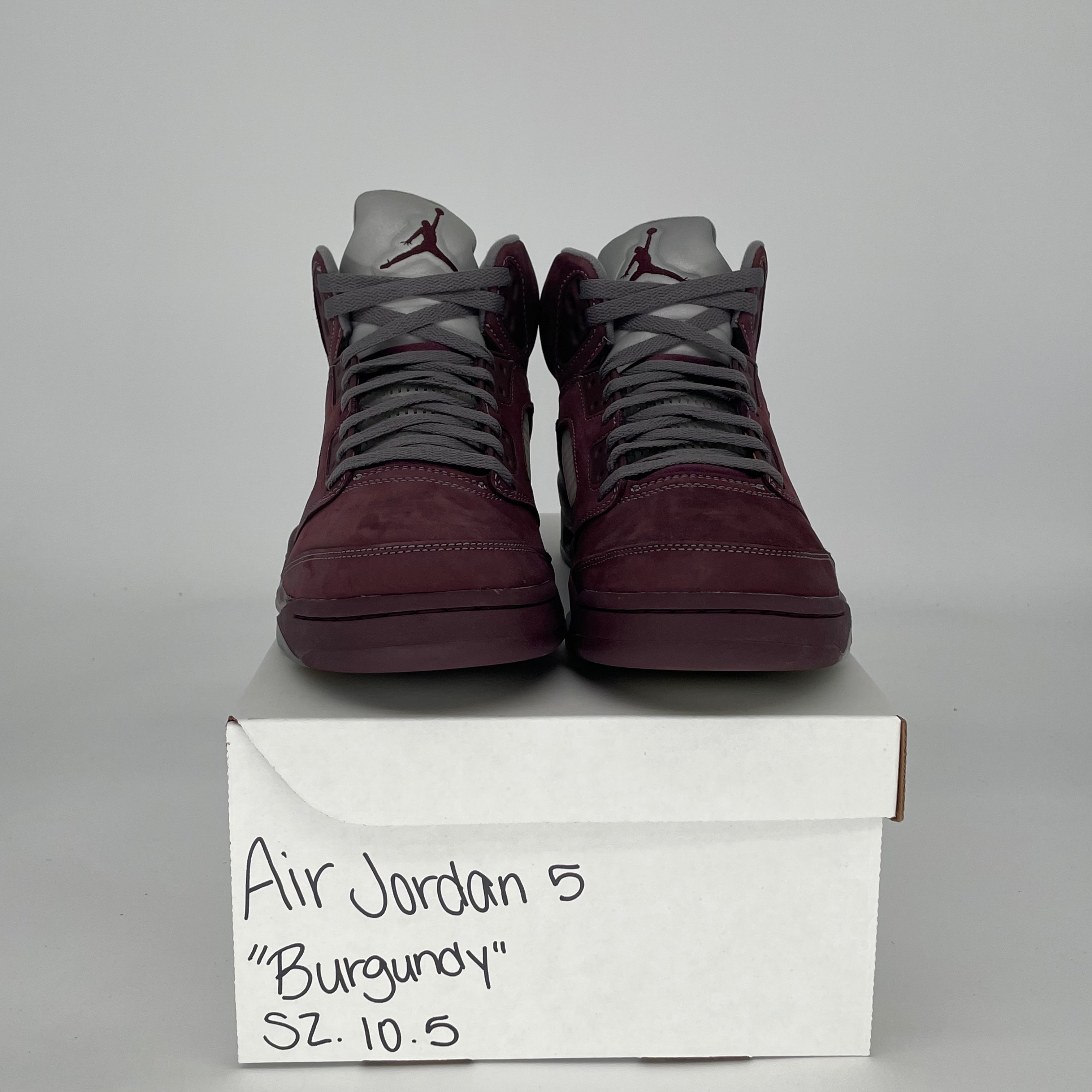 AIR JORDAN 5 BURGUNDY DZ4131-600 SIZE 10.5/12W
