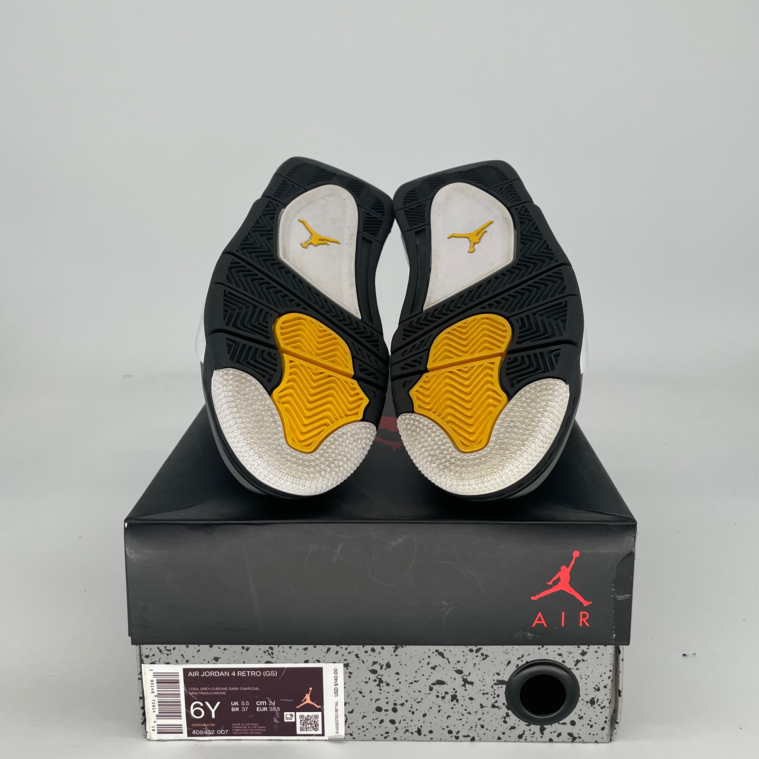 AIR JORDAN 4 COOL GREY 408452-007 SIZE 6/7.5W