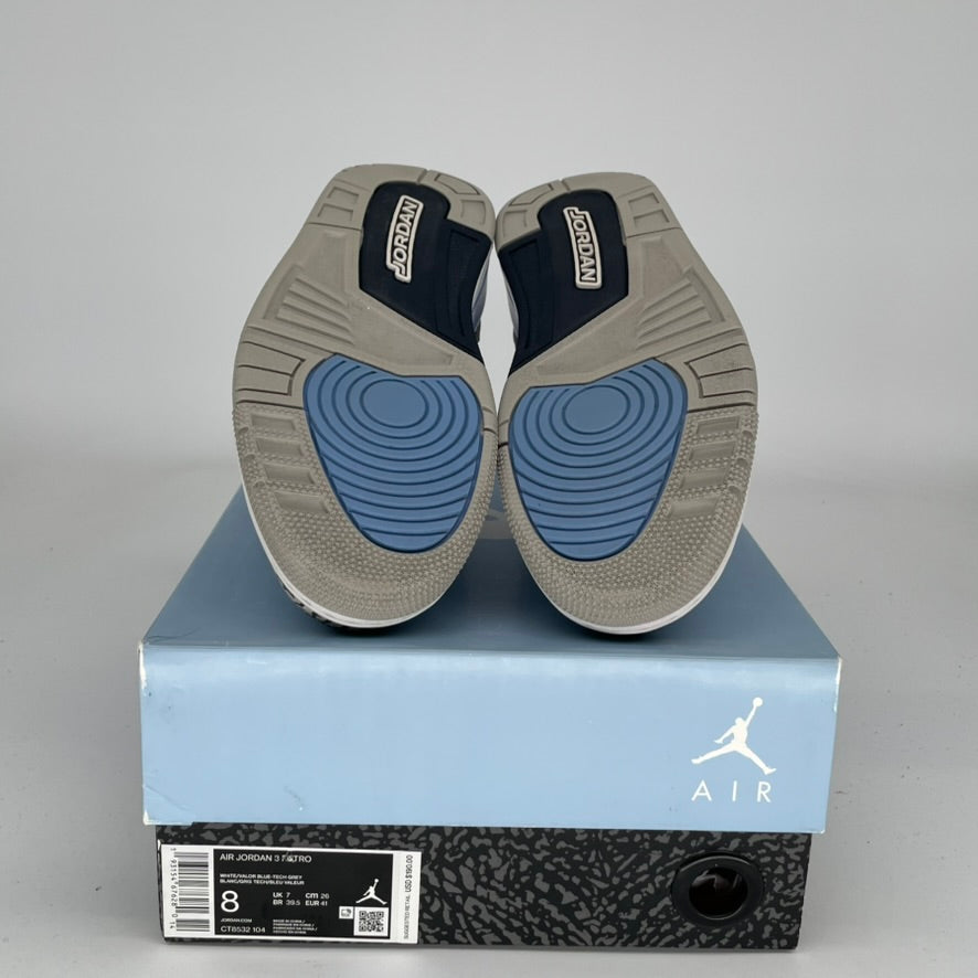 AIR JORDAN 3 UNC SIZE 8 CT8532-104