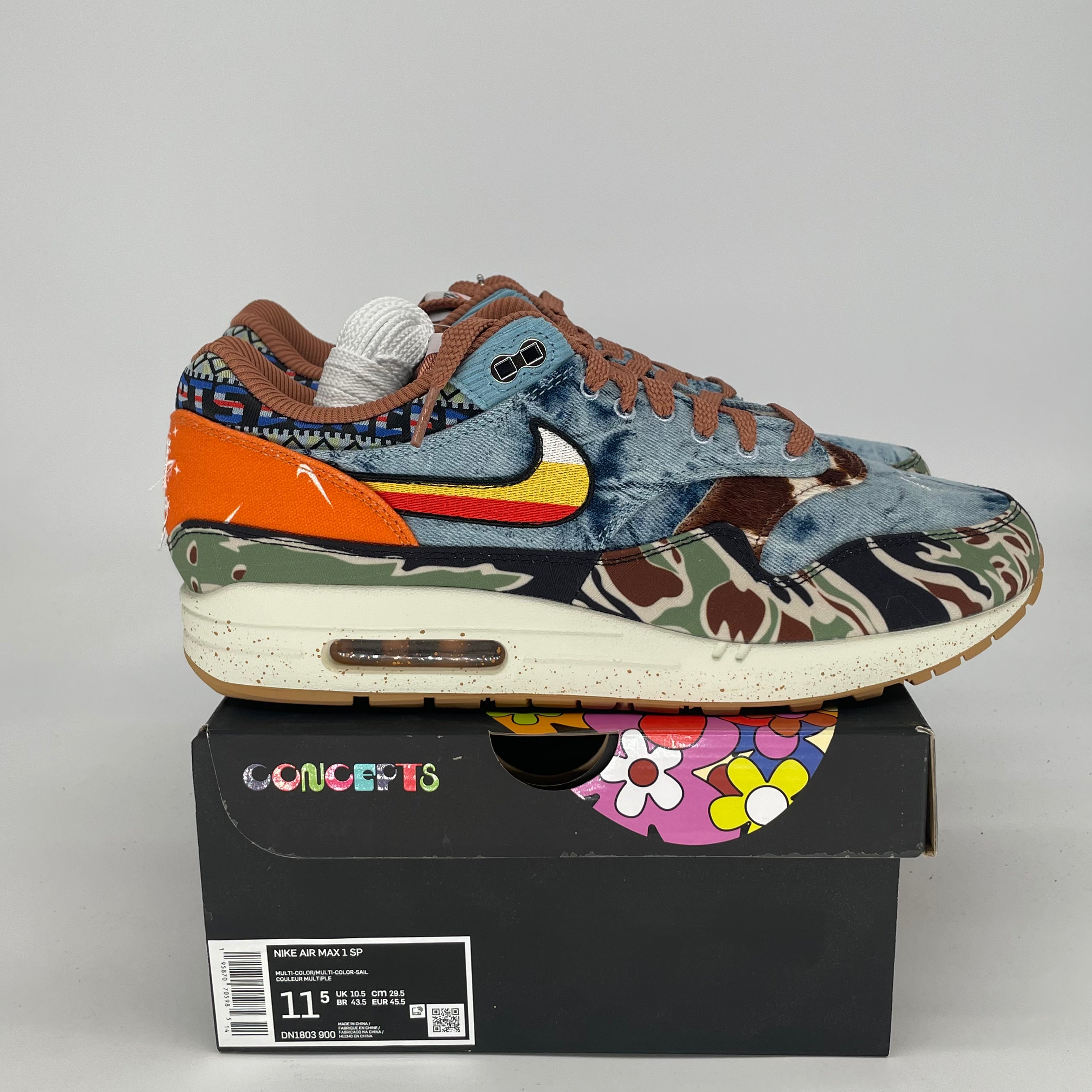 NIKE AIR MAX 1 CONCEPTS HEAVY DN1803-900 SIZE 11.5/13W
