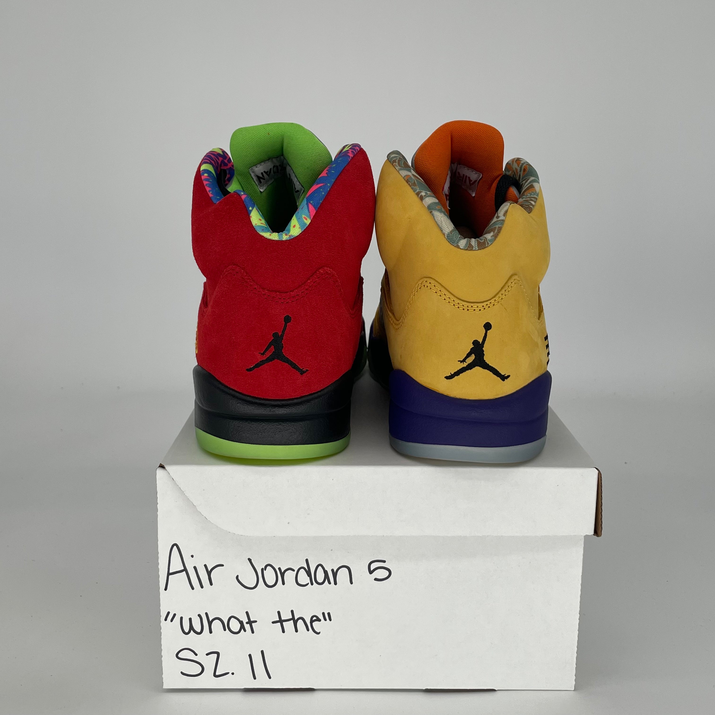 AIR JORDAN 5 WHAT THE CZ5725-700 SIZE 11/12.5W