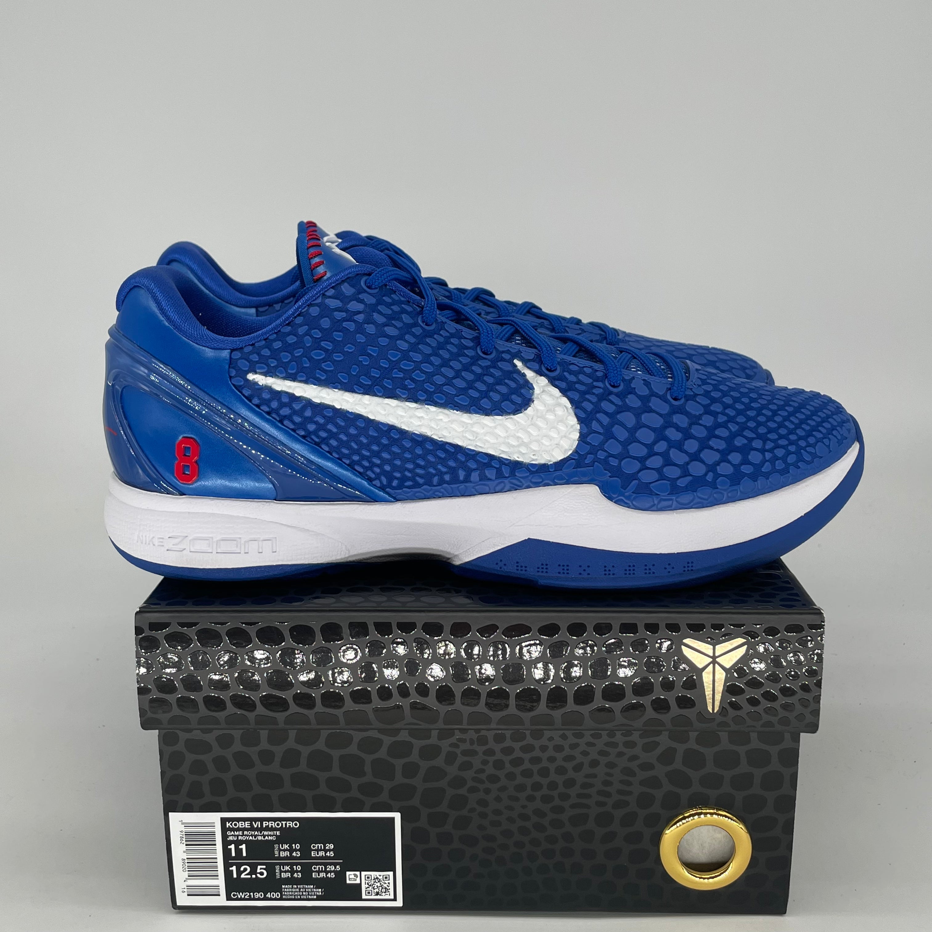 NIKE KOBE 6 PROTRO DODGERS CW2190-400 SIZE 11/12.5W