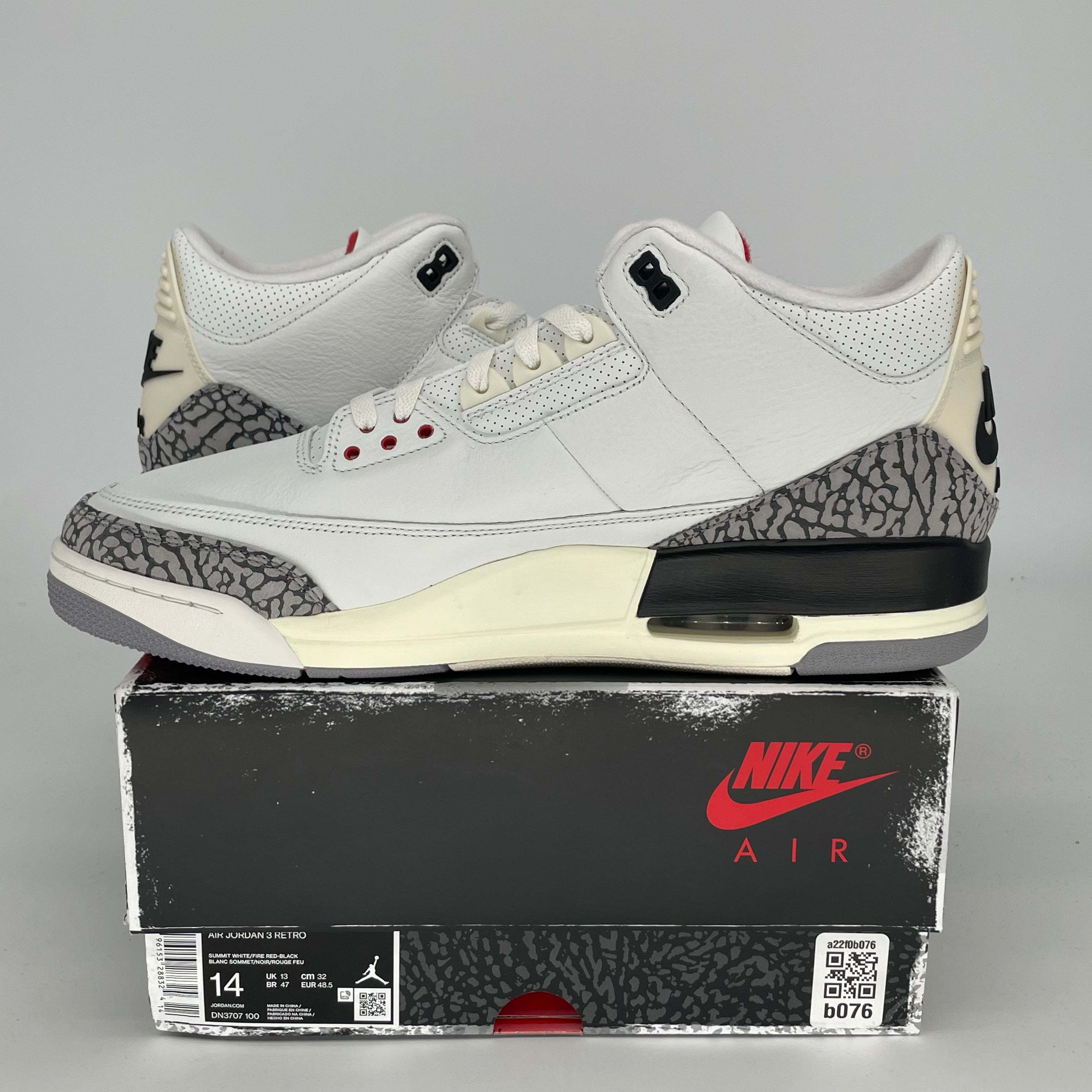 AIR JORDAN 3 WHITE CEMENT REIMAGINED SIZE 14 DN3707-100