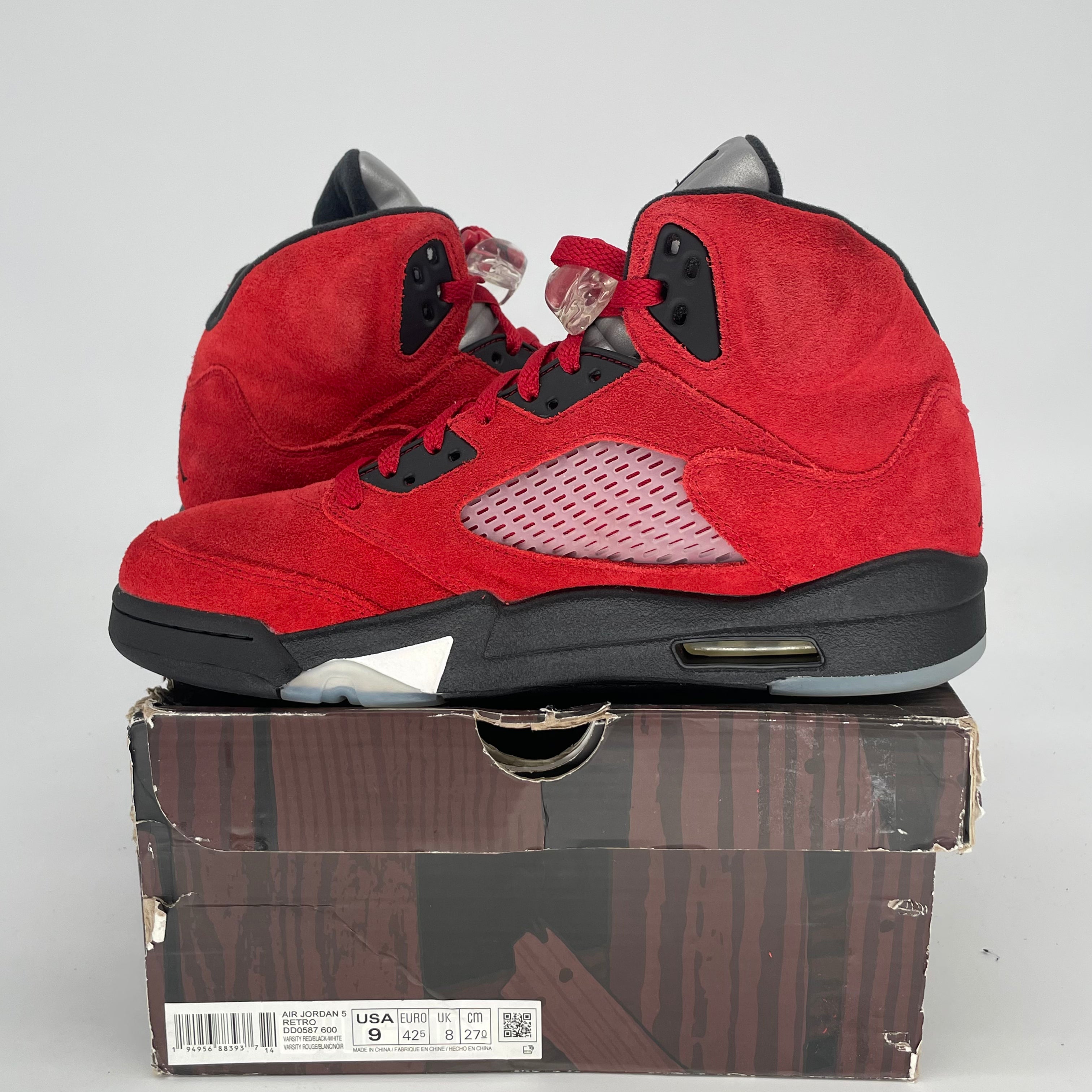 AIR JORDAN 5 RAGING BULL DD0587-600 SIZE 9/10.5W