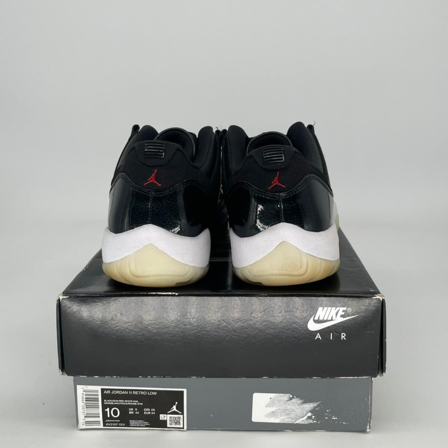 AIR JORDAN 11 LOW 72-10 AV2187-001 SIZE 10/11.5W