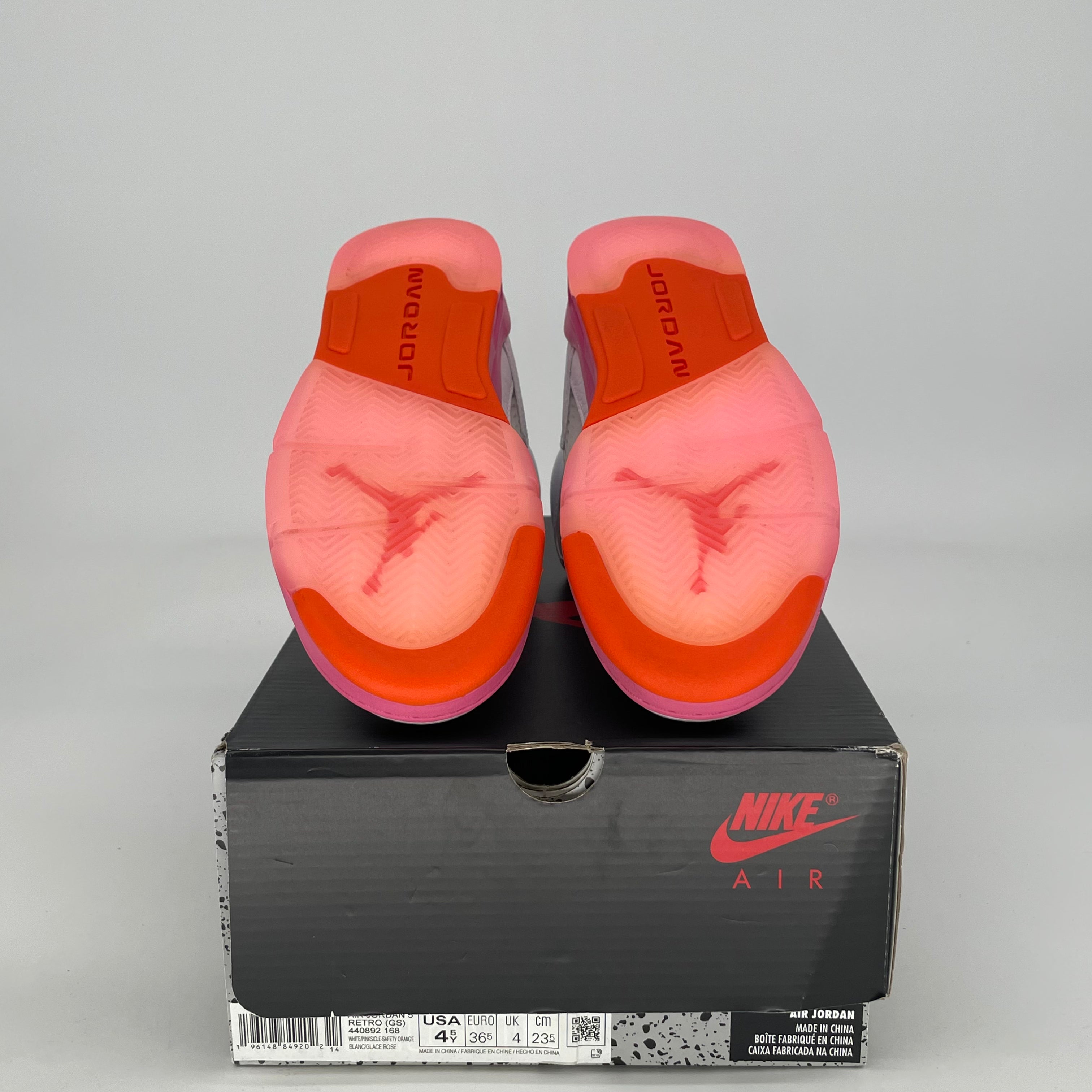 AIR JORDAN 5 PINKSICLE 440892-168 SIZE 4.5/6W