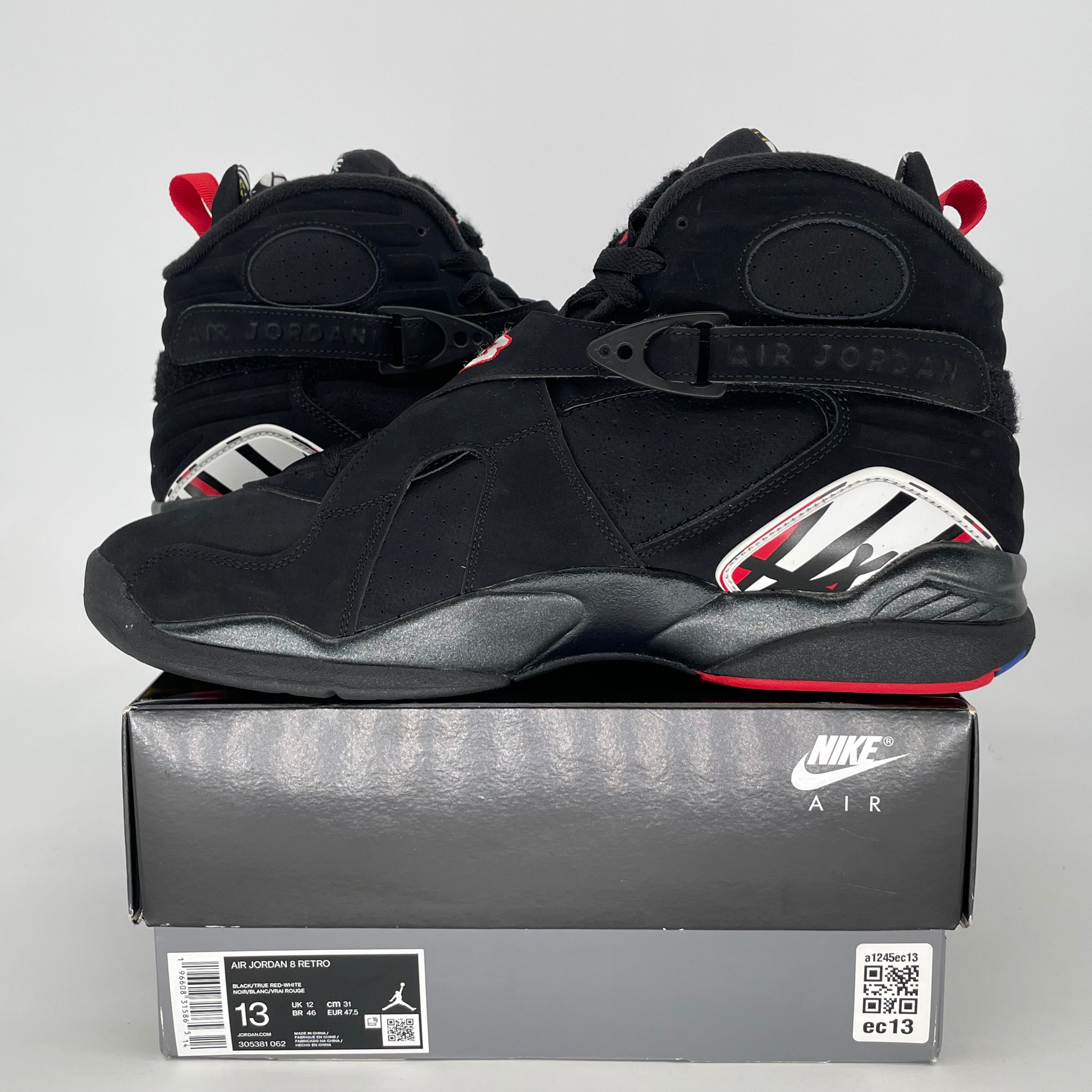 AIR JORDAN 8 PLAYOFFS 305381-062 SIZE 13/14.5W