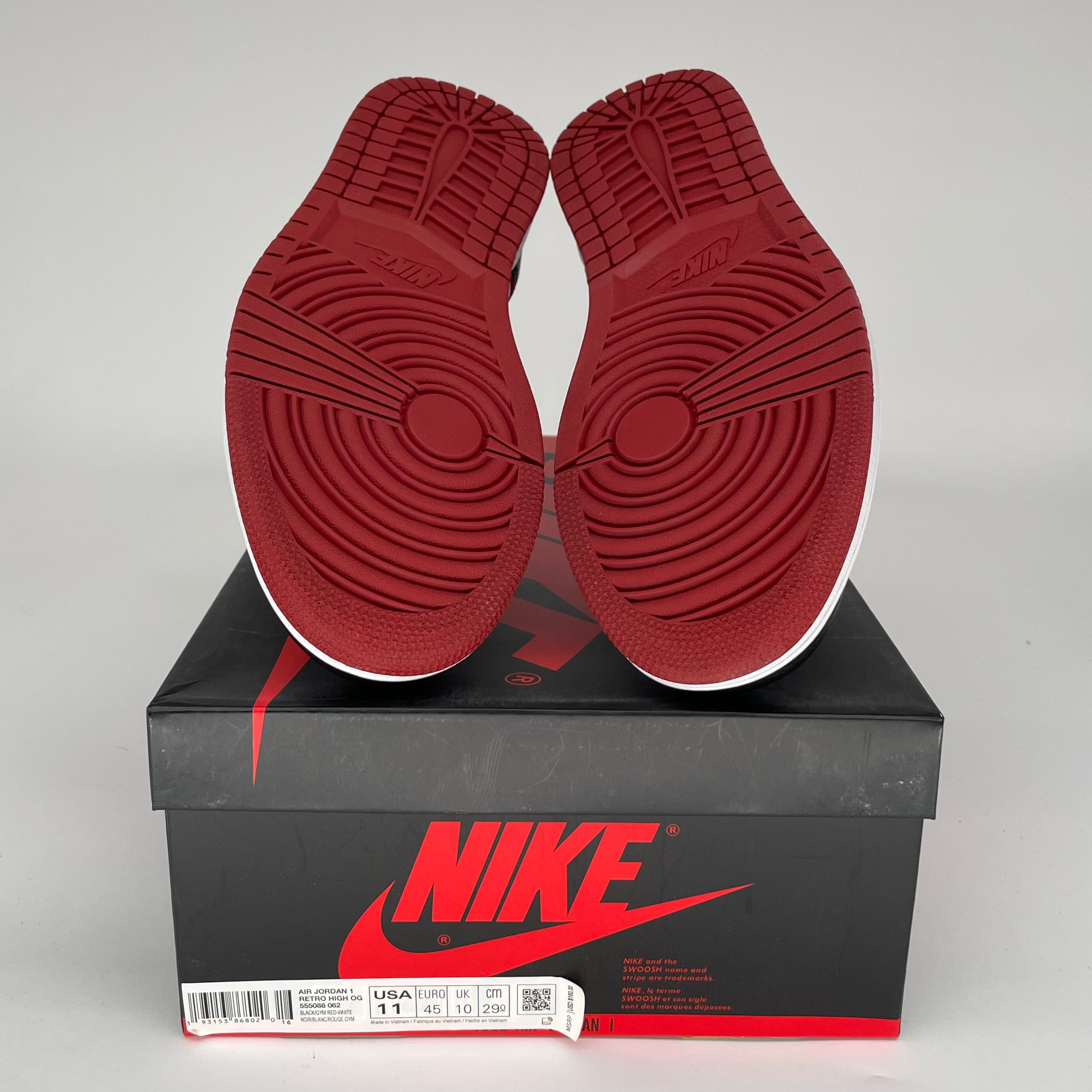 AIR JORDAN 1 BLOODLINE SIZE 11 555088-062