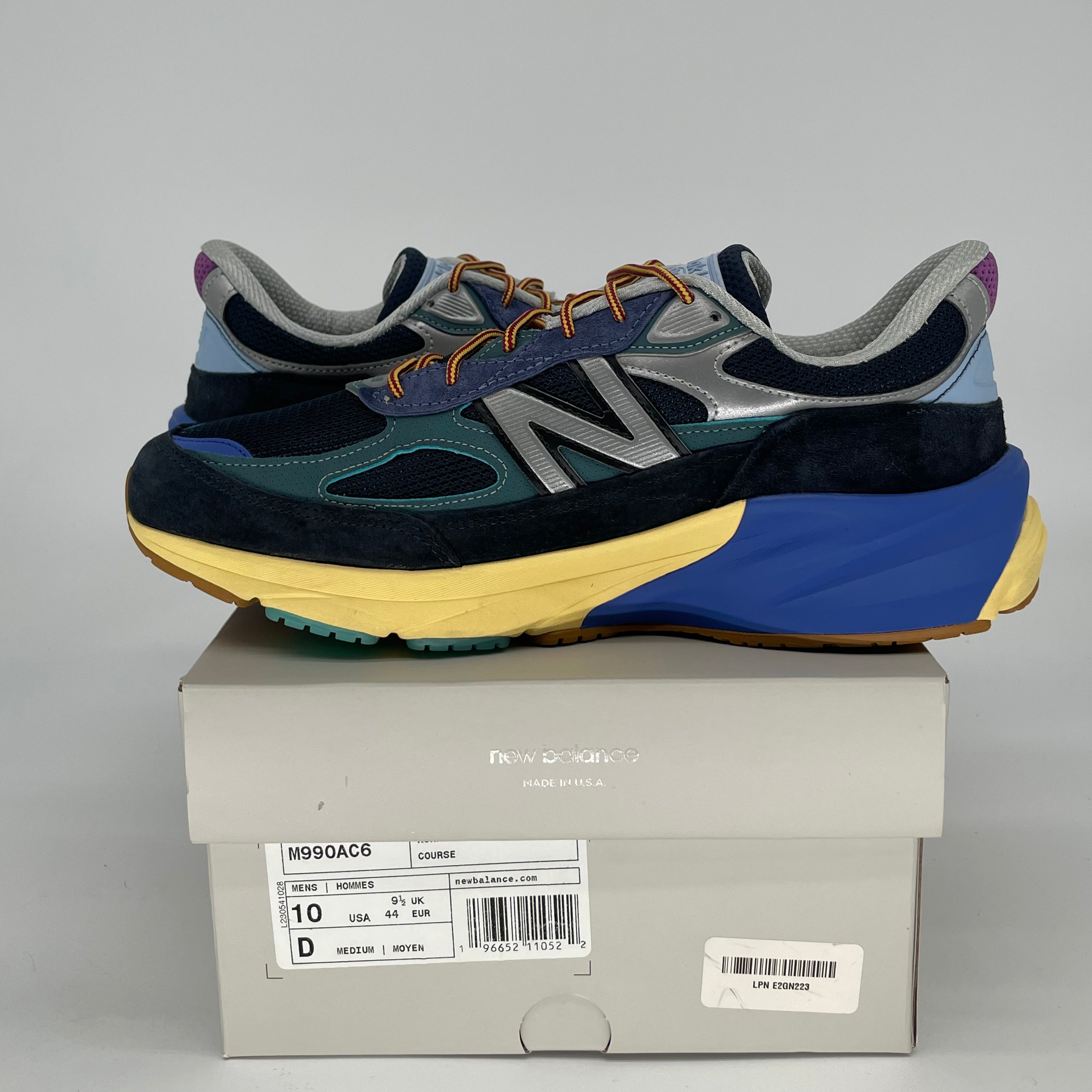 NEW BALANCE 990V6 MIUSA ACTION BRONSON LAPIS LAZULI M990AC6 SIZE 10/11.5W