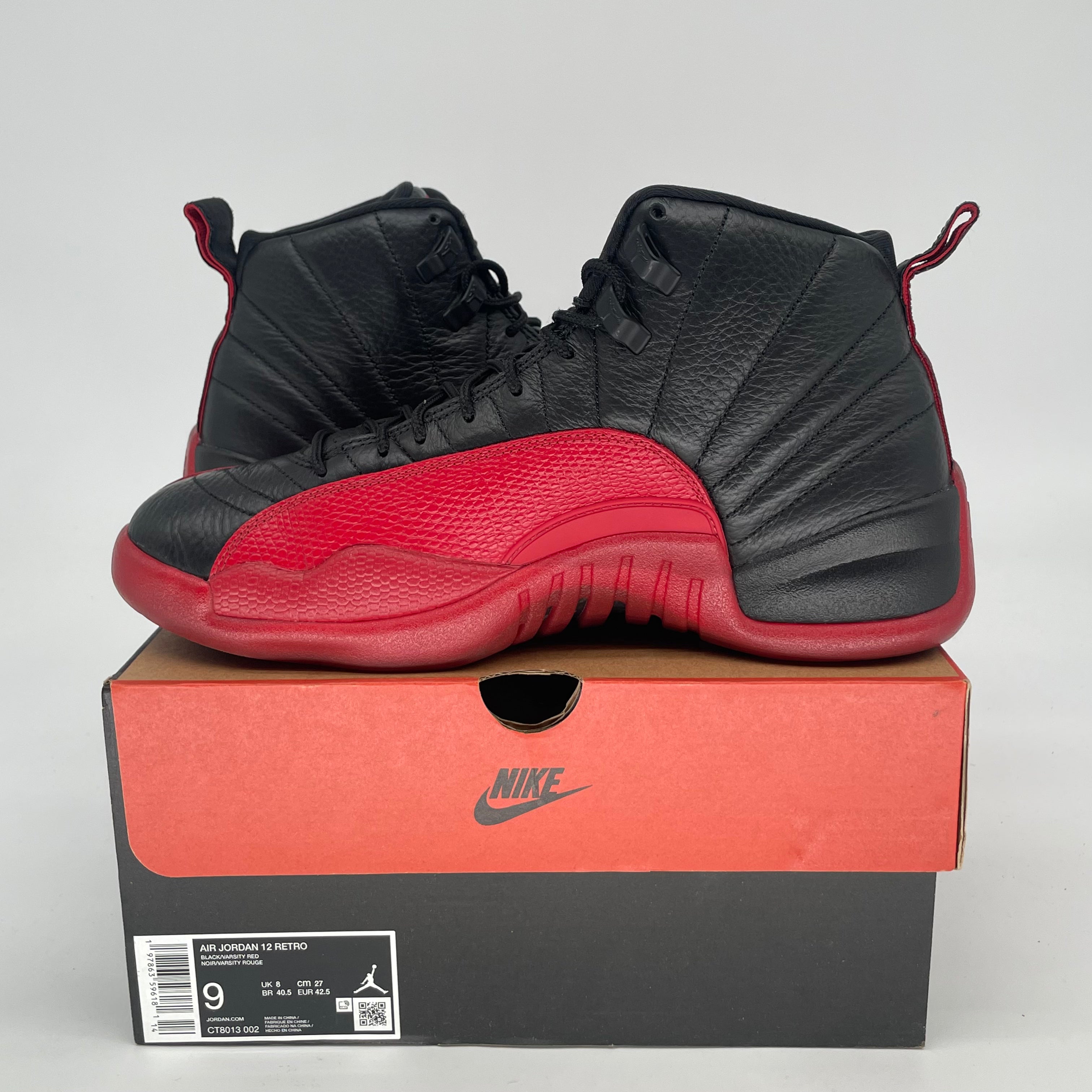 AIR JORDAN 12 FLU GAME CT8013-002 SIZE 9/10.5W