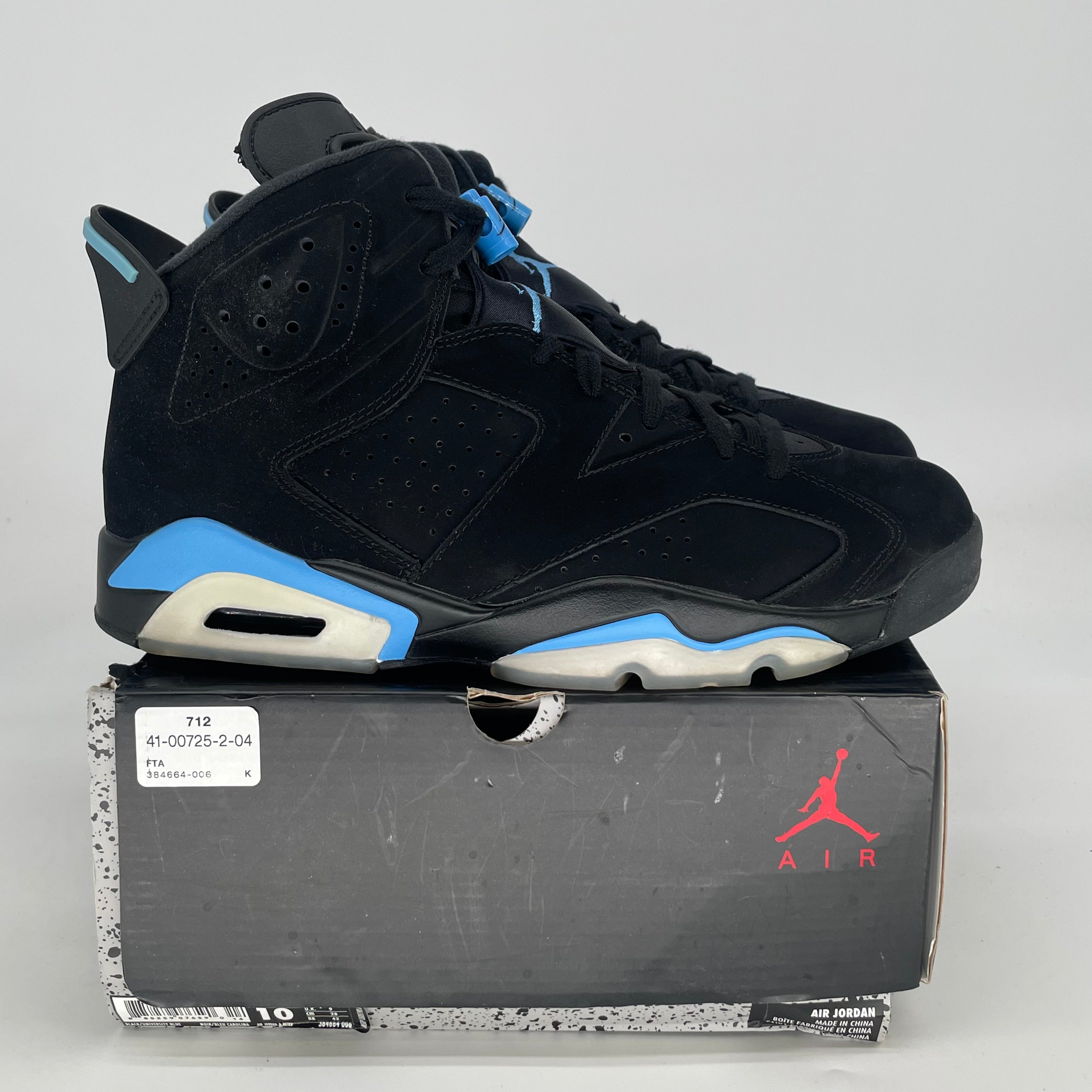 AIR JORDAN 6 UNC SIZE 10/11.5W 384664-006